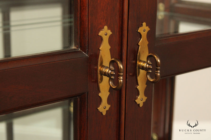 Stickley Traditional Mahogany Curio Display Cabinet