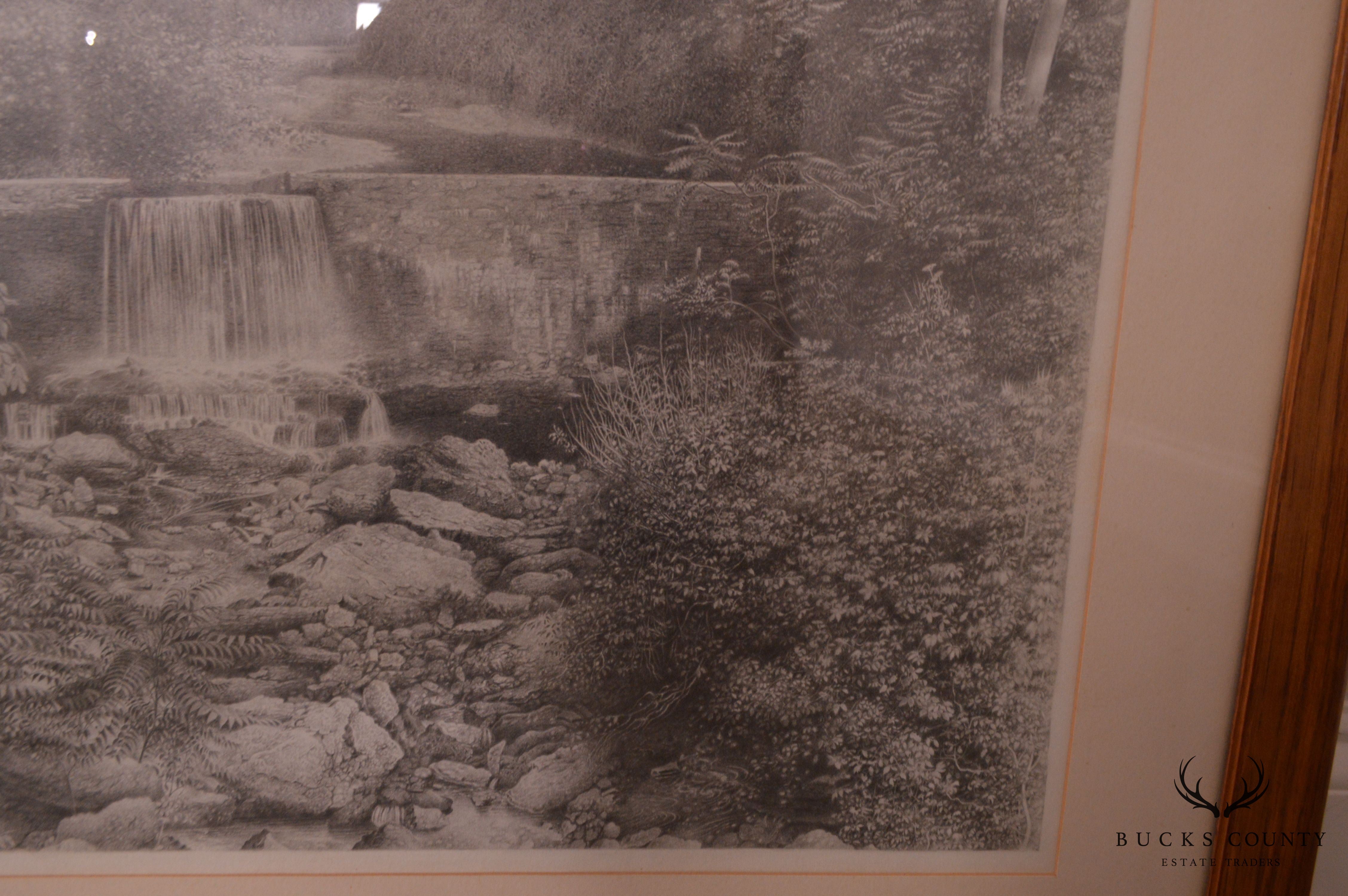 Herman Miller, Original Waterfall Graphite Drawing