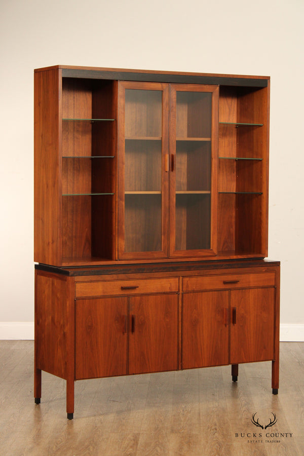 Kipp Stewart Calvin Furniture Mid Century Modern Walnut China Cabinet