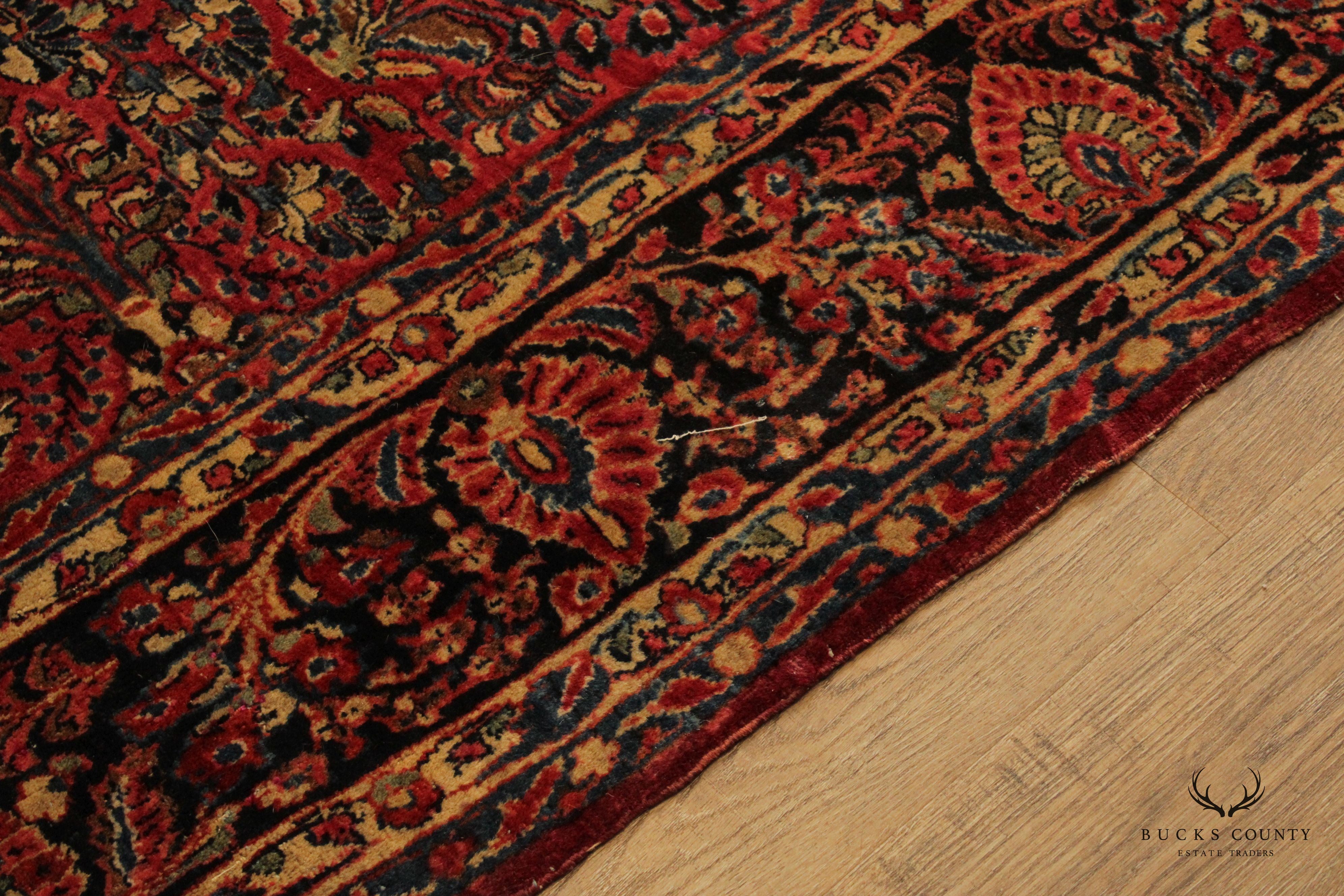 Quality Hand Tied Persian Sarouk Area Rug, 12' x 9'