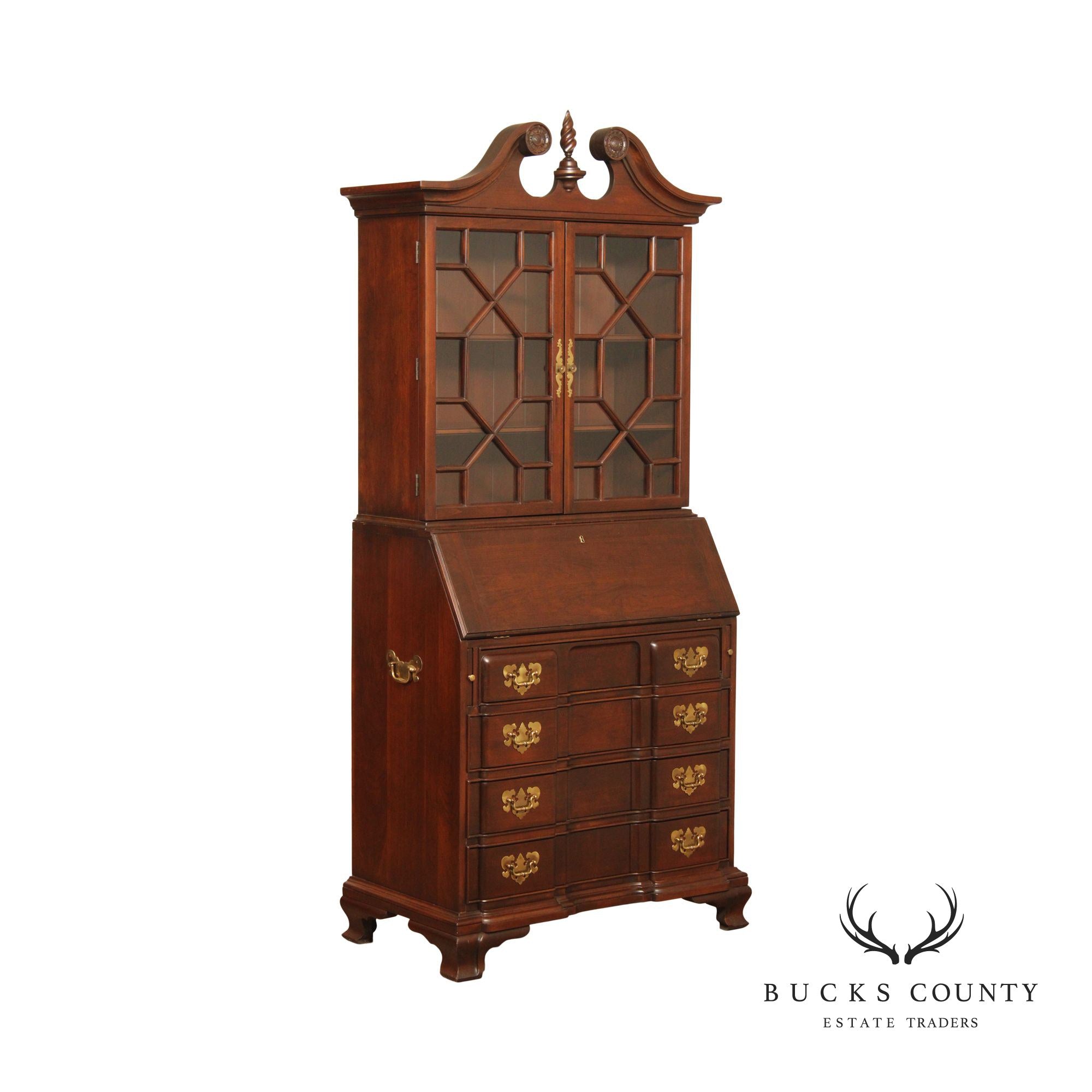 Harden Chippendale Style Blockfront Secretary Desk