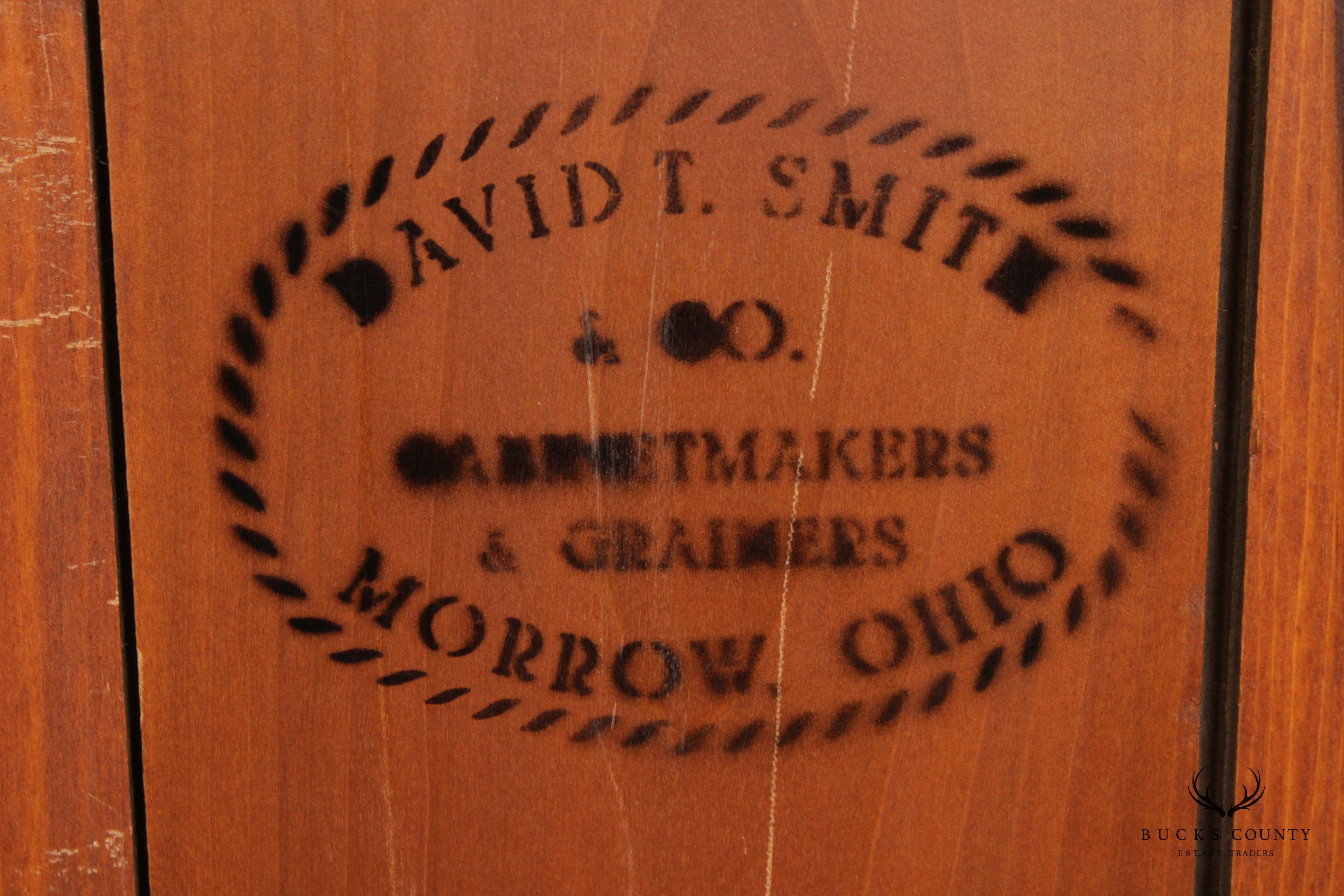 David Smith Bench Made Chippendale Style Cherry Armoire Cabinet