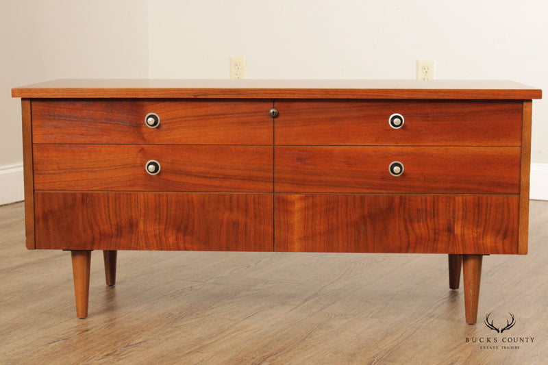 Lane Mid Century Modern Walnut Blanket Chest