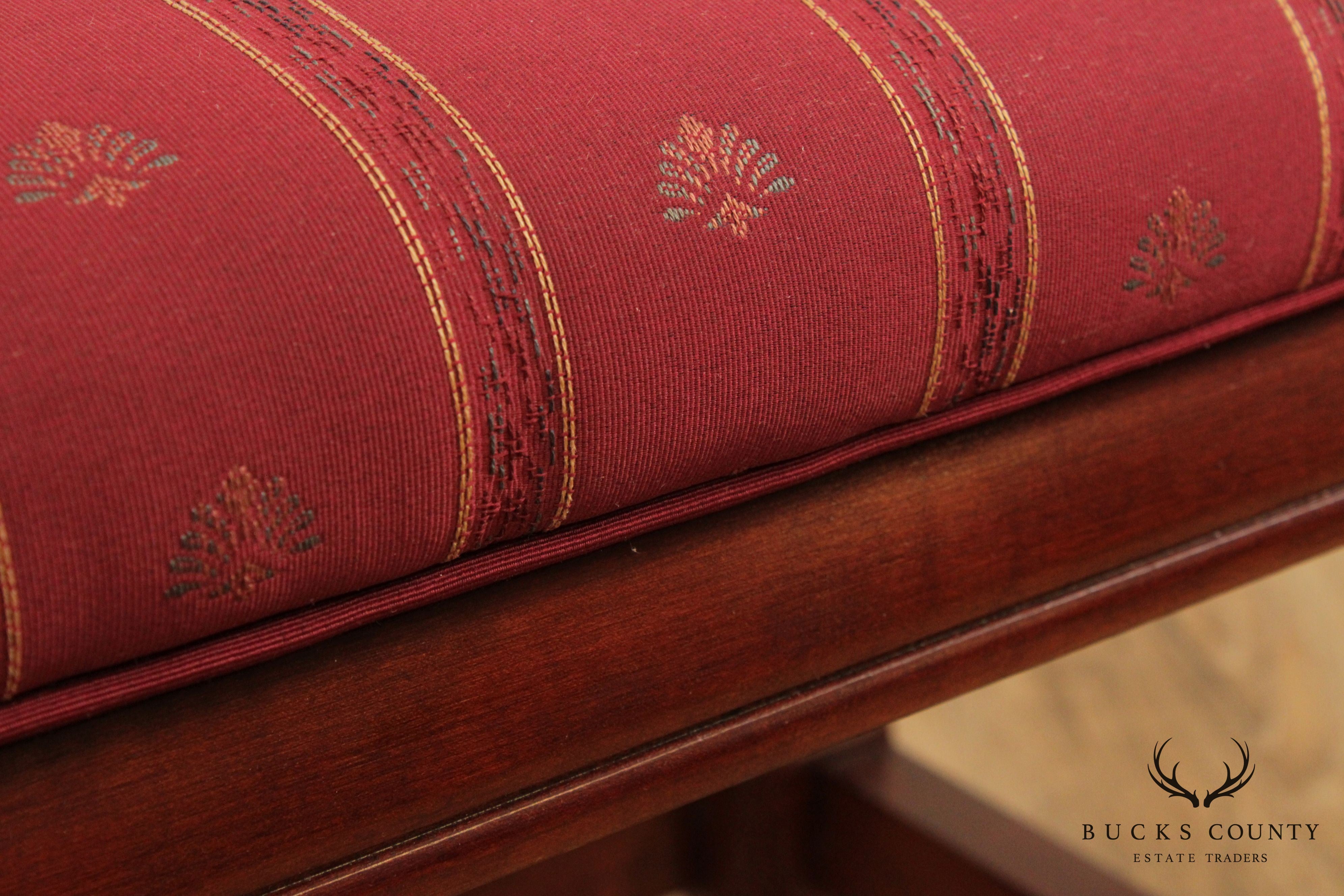 Vintage Pair Asian Influenced Cherry Stools