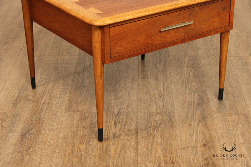 Lane Altavista Mid Century Modern One-Drawer Walnut Side Table