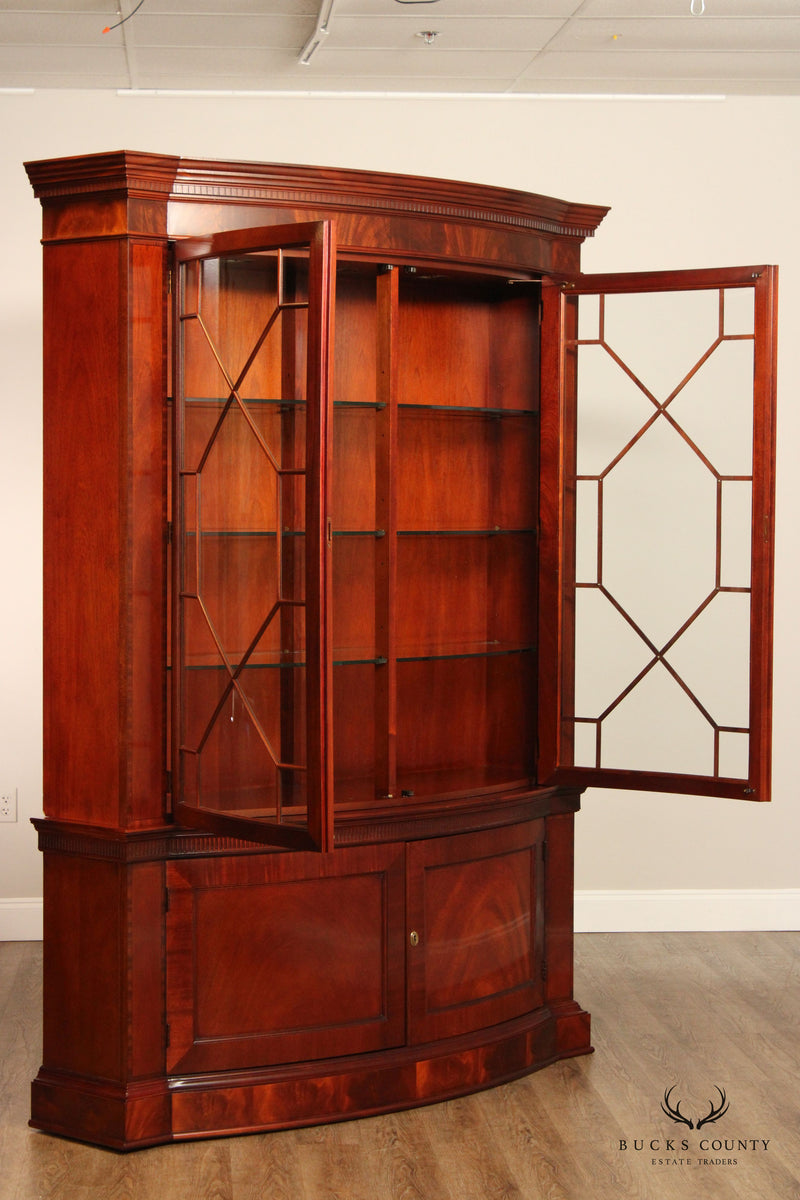 Baker Furniture Historic Charleston Collection Mahogany China Cabinet Bookcase