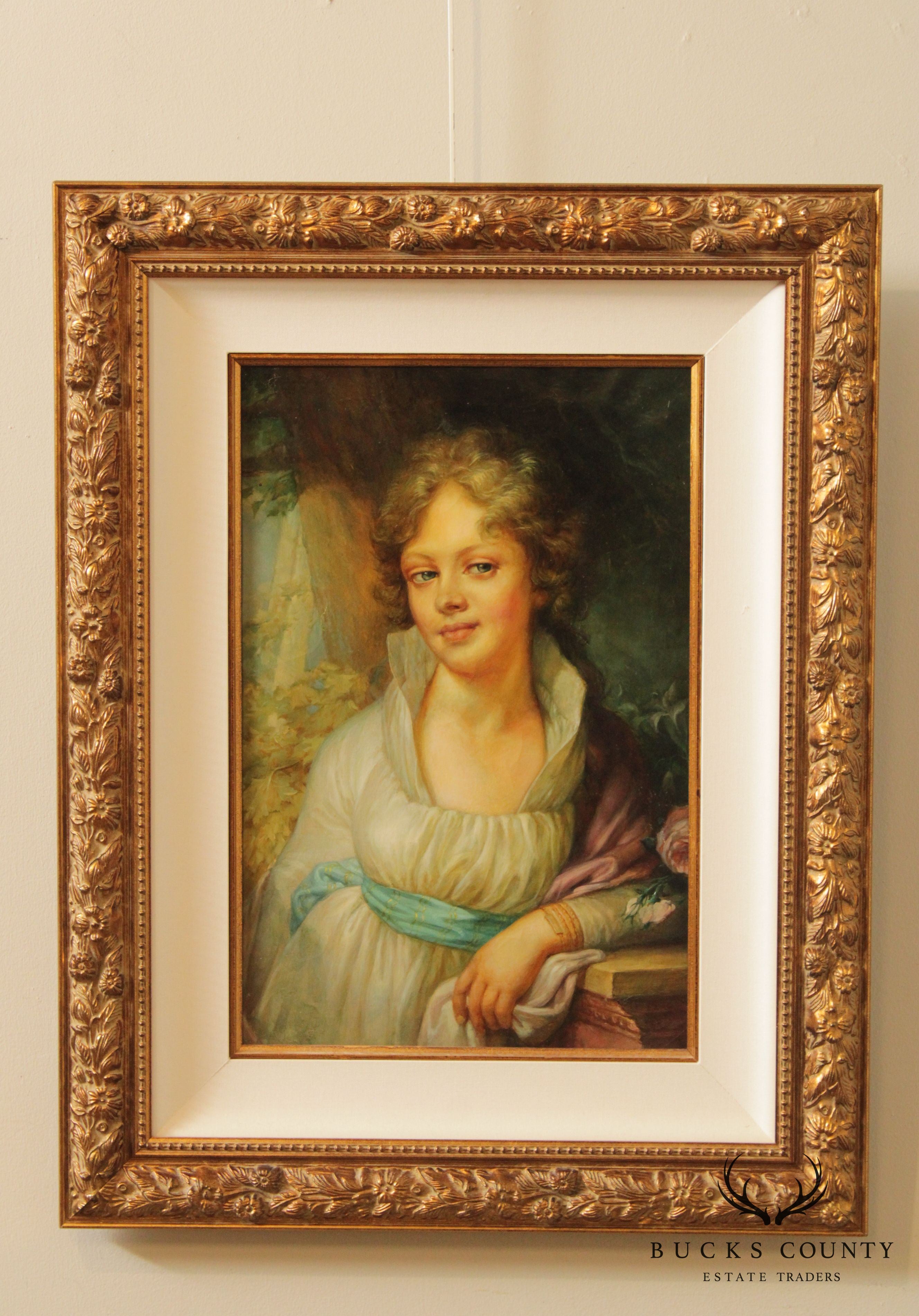 Oil Painting 'Portrait of Maria Lopoukhina' After Vladimir Borovikovsky