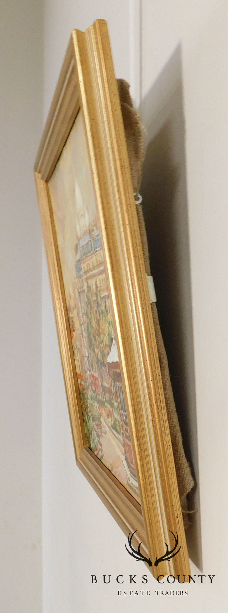 Branislan Zendelski "La Tonnelle II" Paris, Montmartre Oil on Canvas Framed