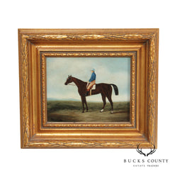 Equestrian Portrait Framed Oil Painting, Signed Shipley