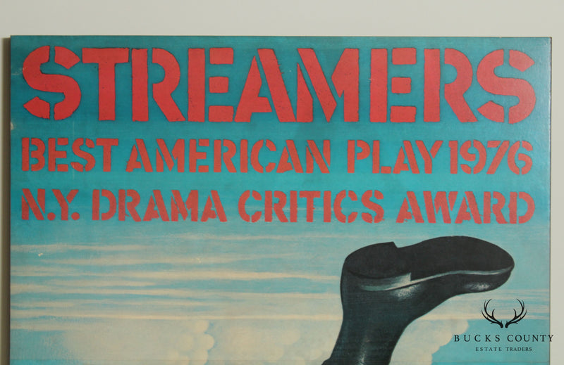 'Streamers' Best American Play 1976 N.Y. Drama Critics Award Large Wall Panel Poster