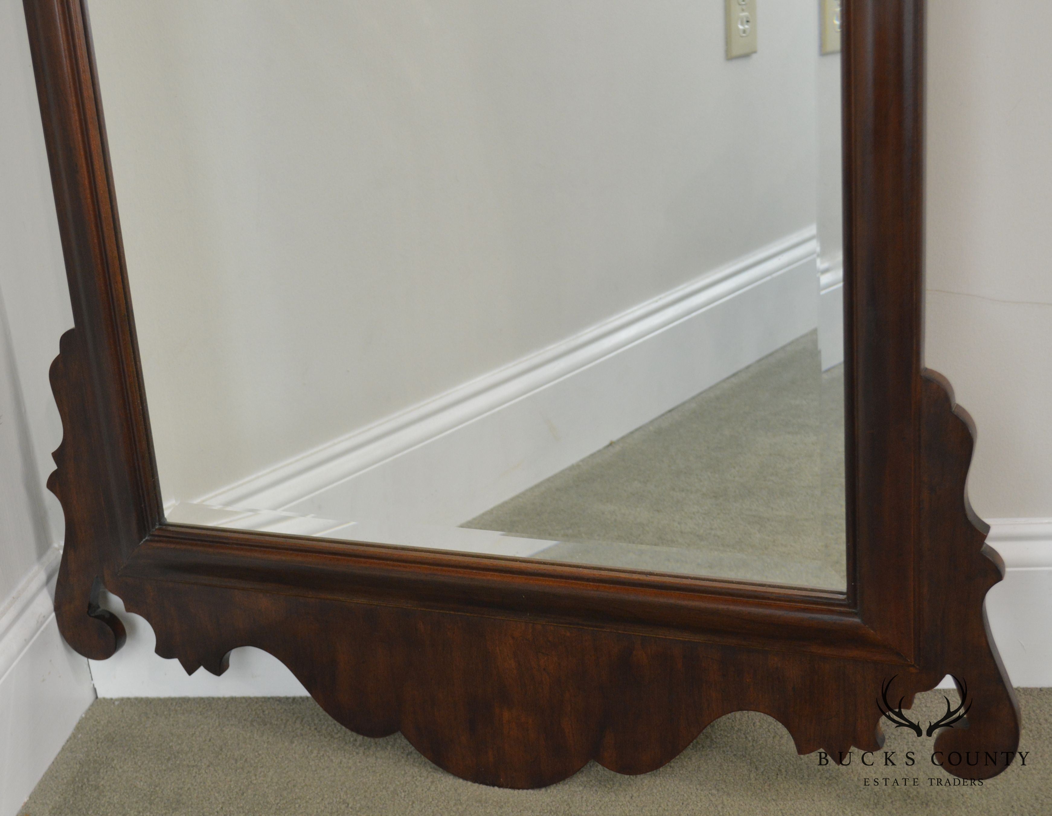 Henredon Salem Collection Dark Cherry Chippendale Mirror