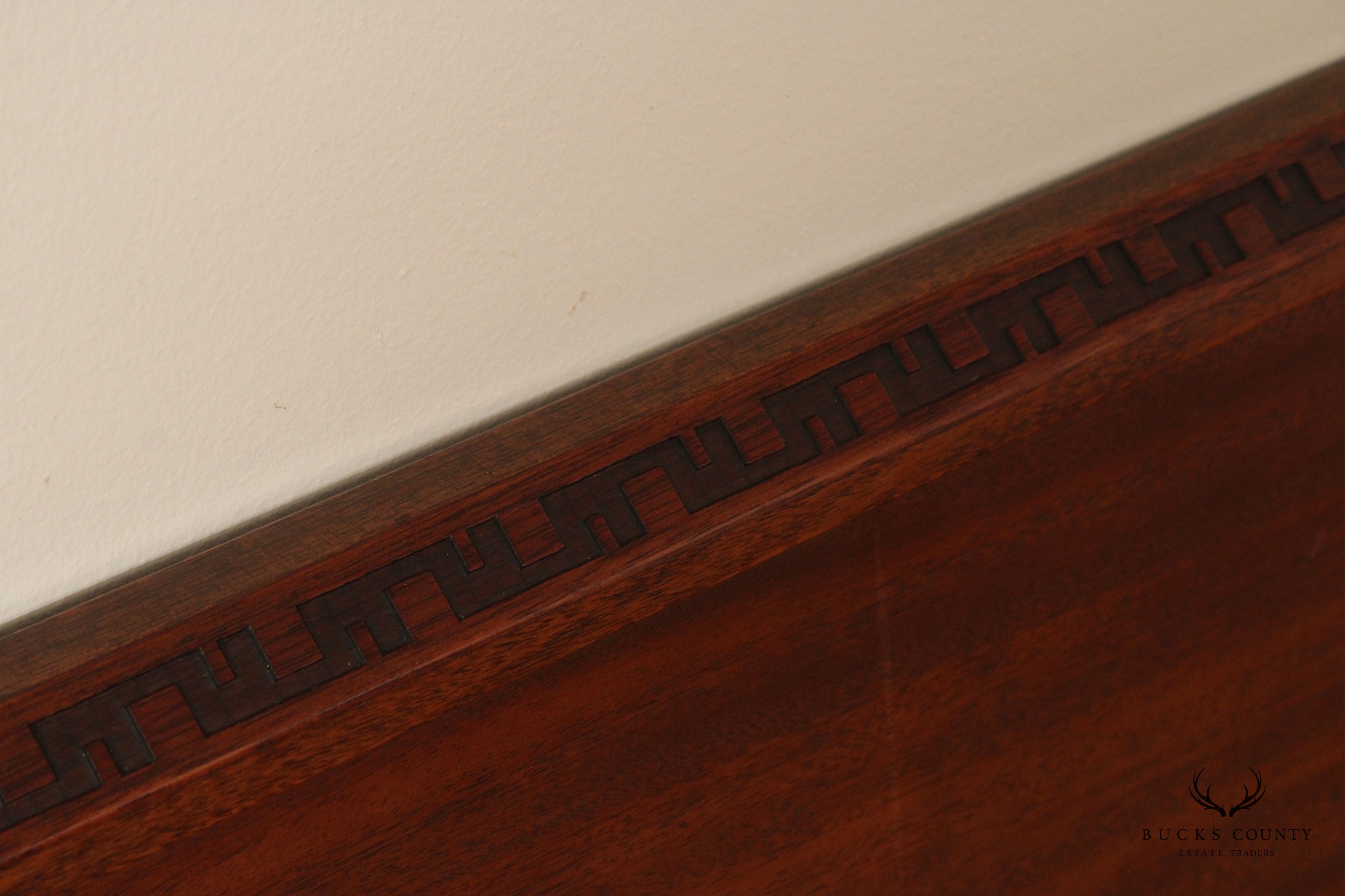 Heritage Henredon by Frank Lloyd Wright Full-Size Mahogany 'Taliesin' Headboard