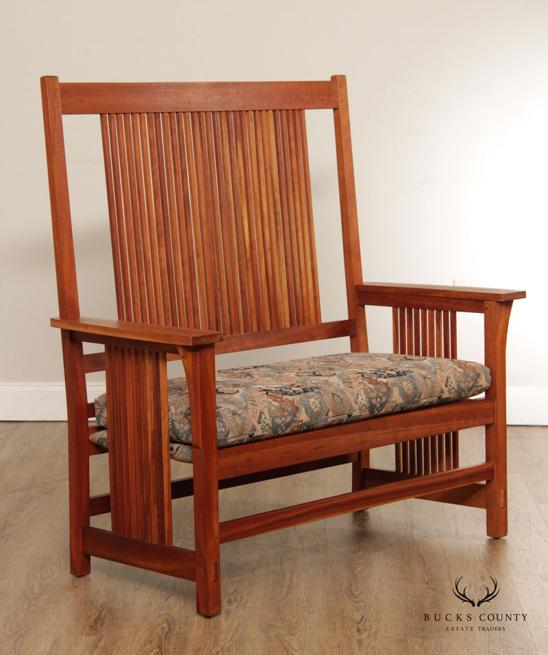 Stickley Mission Collection Cherry Spindle Settee