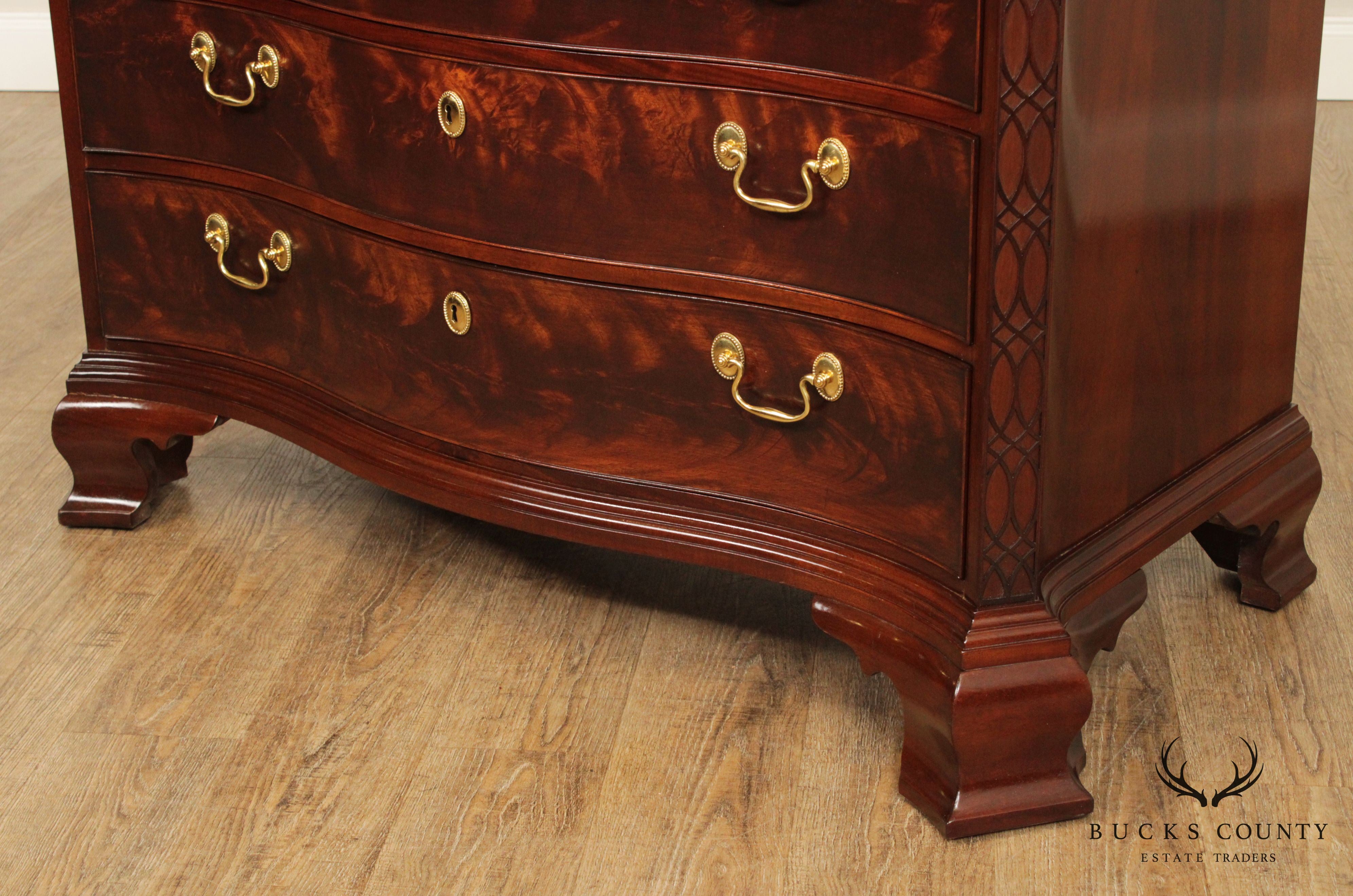 Stickley Colonial Williamsburg Reserve Collection Mahogany Chippendale Style Chest of Drawers