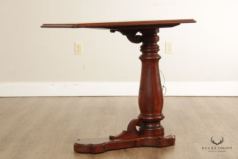 Antique Victorian Walnut Adjustable Height Reading Table