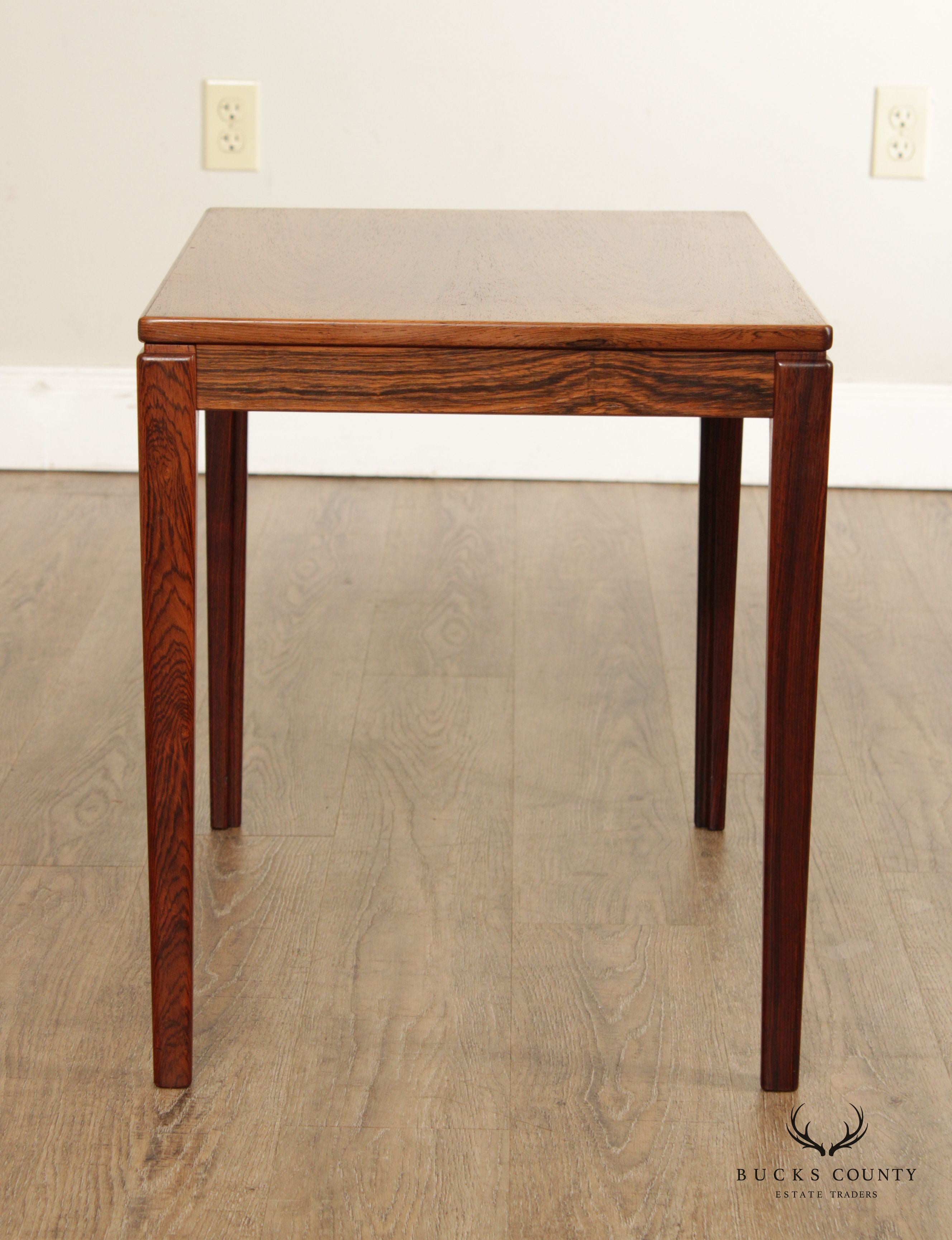 Ulferts Møbler Mid Century Modern Swedish Rosewood Accent Table