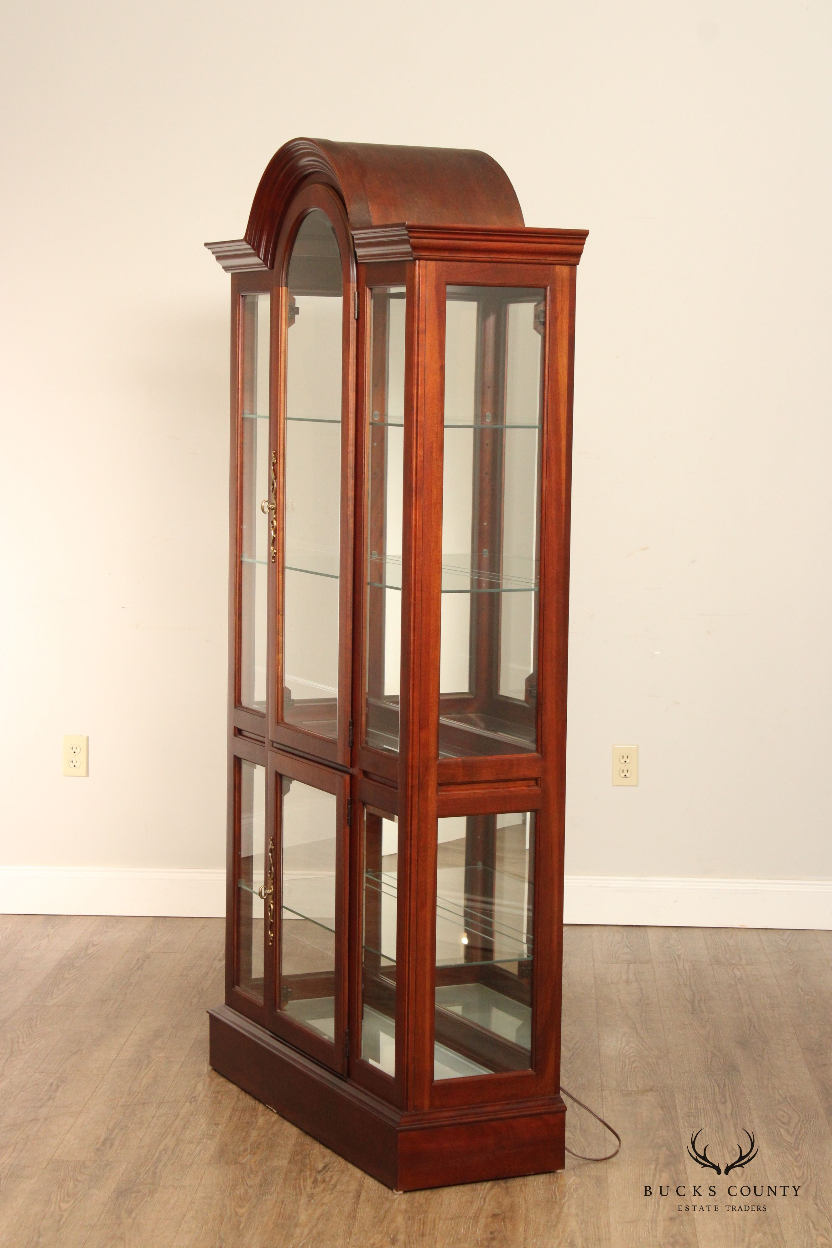 Transitional Style Cherry Display or China Cabinet