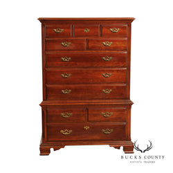 Thomasville 'Collectors Cherry' Chippendale Style Chest on Chest