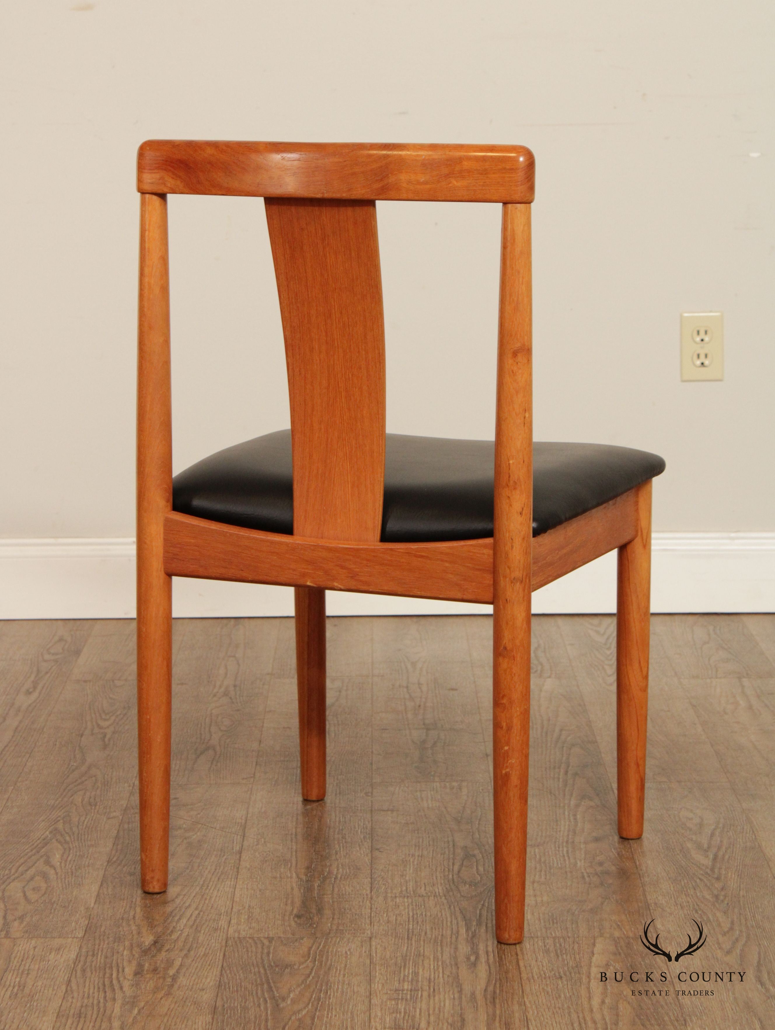 Danish Modern Pair of Teak Side Chairs