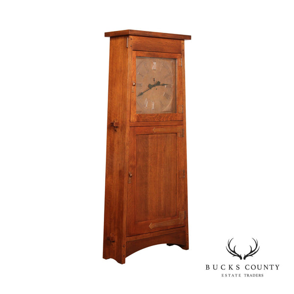 Stickley Mission Collection Oak Asheville Tall Case Clock