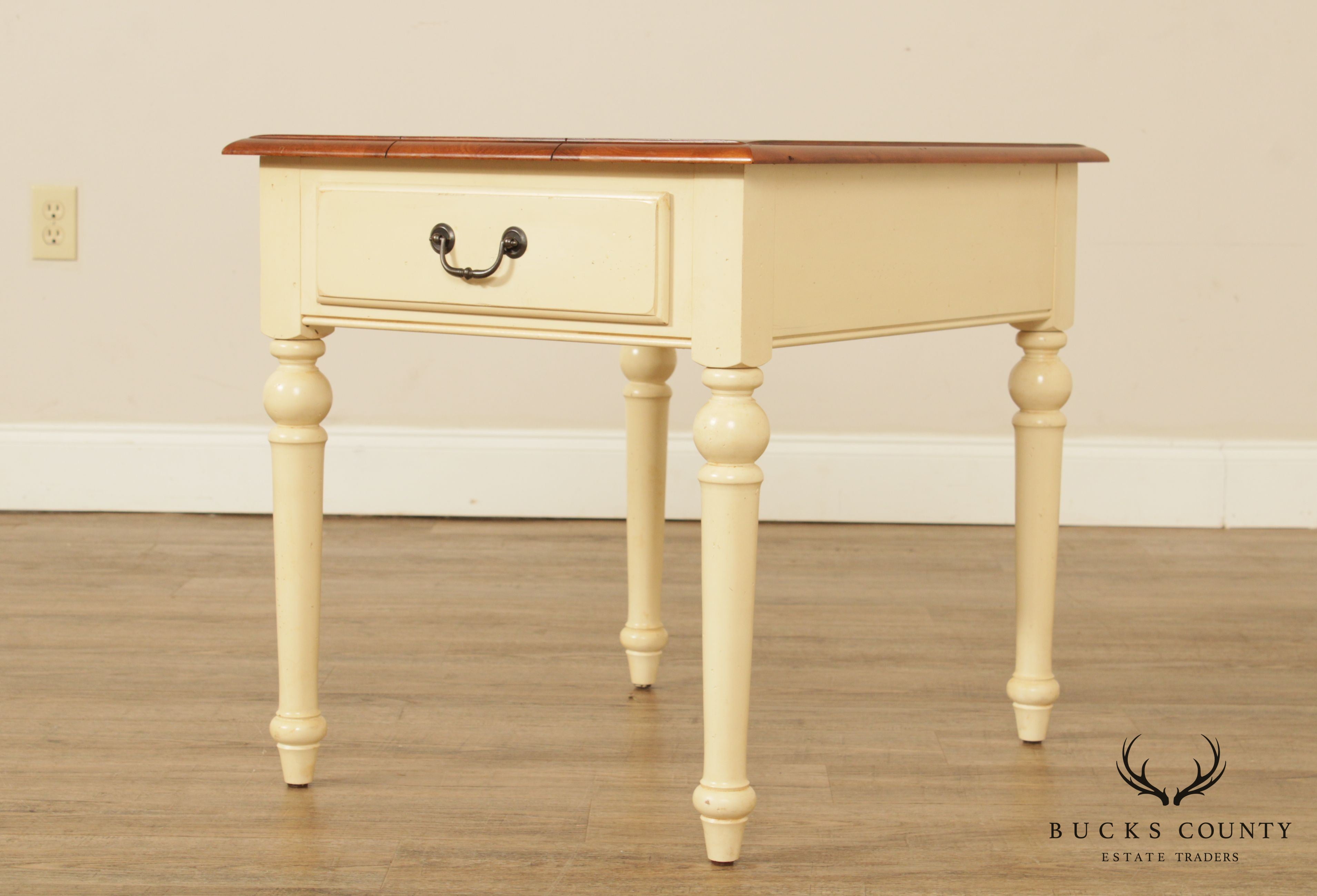 Ethan Allen Country Crossings Painted Maple End Table