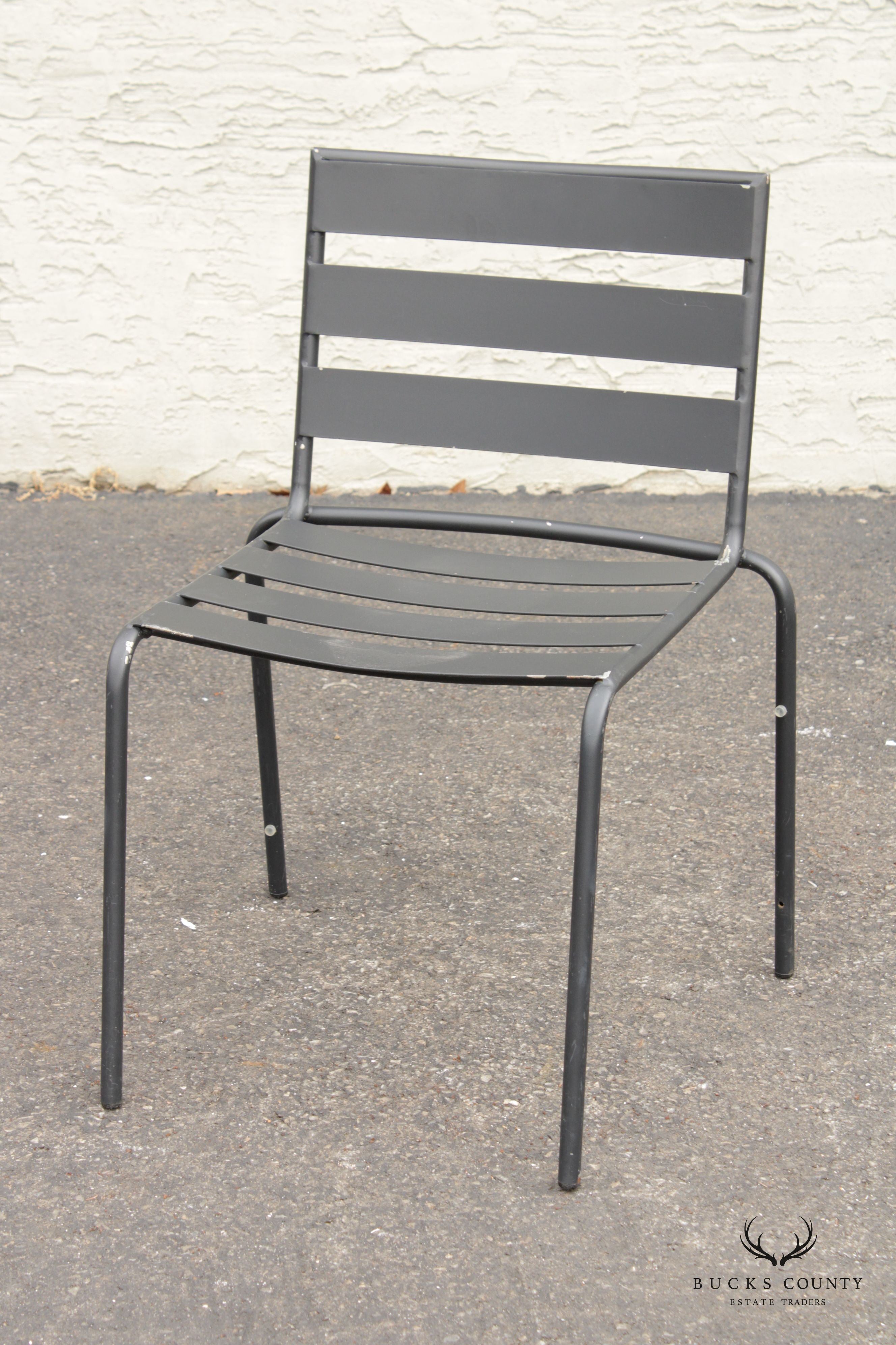 Woodard 'Metro' Wrought Iron Outdoor Dining Set