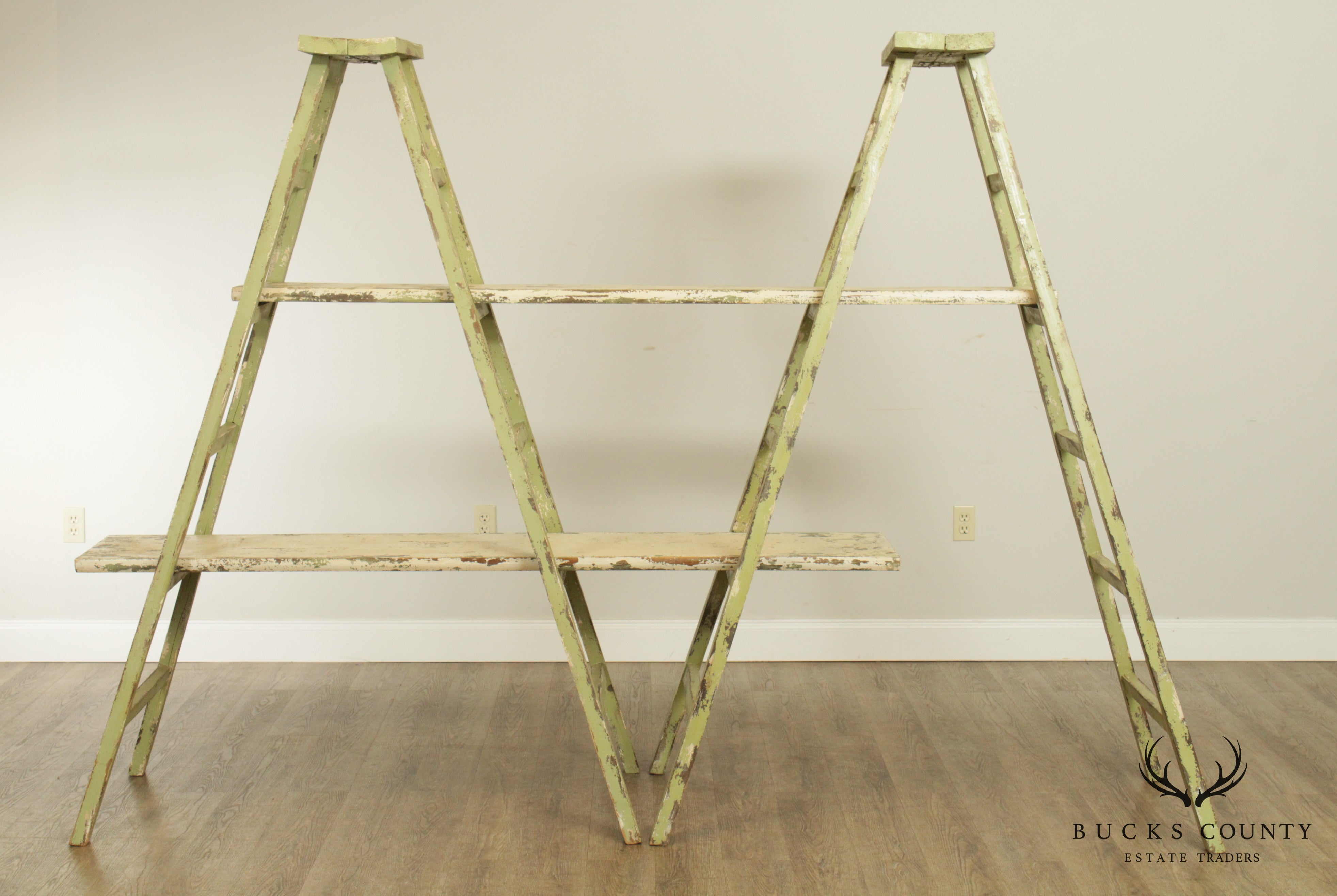 Vintage Farmhouse Ladder Etagere