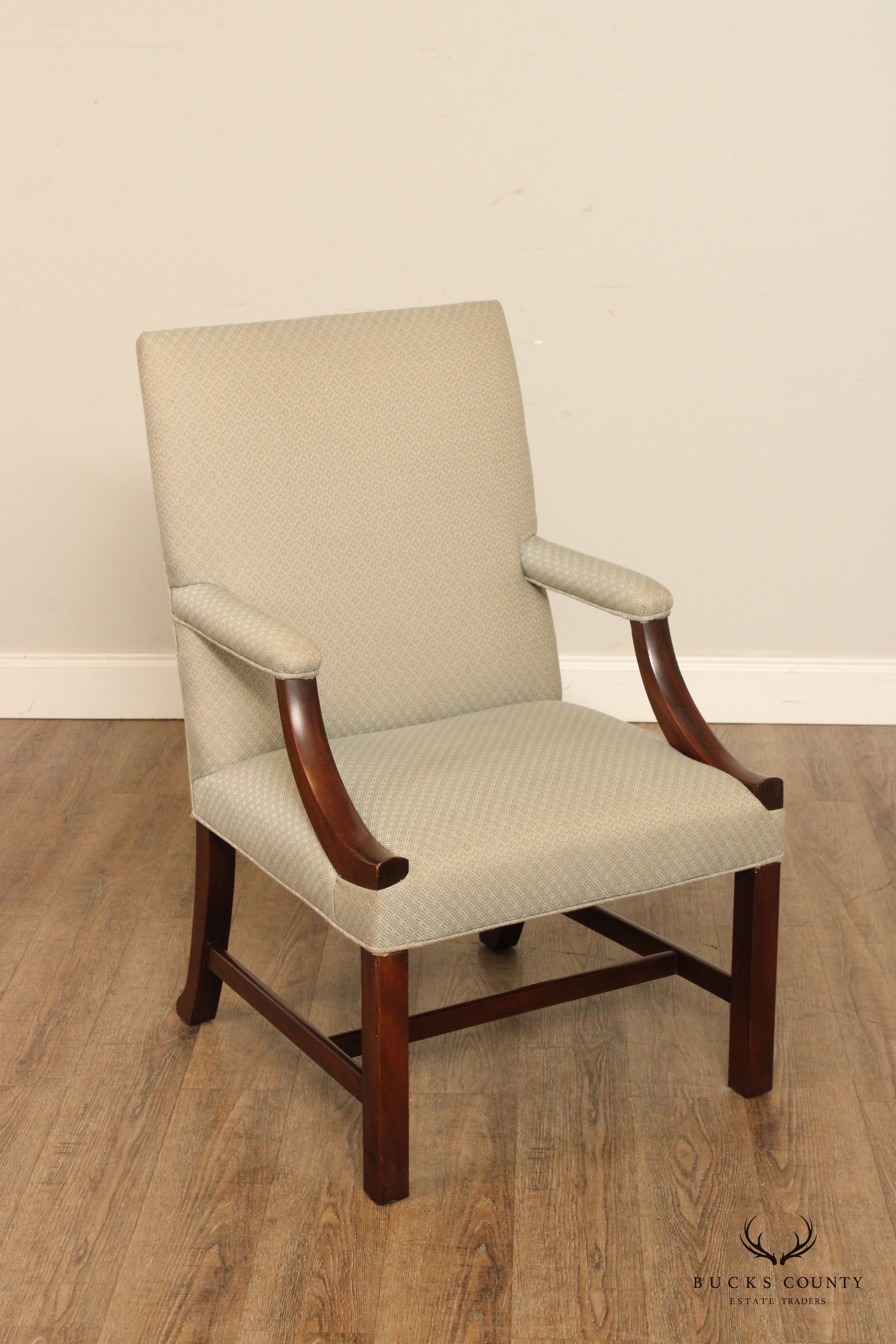 Federal Style Mahogany Open Armchair