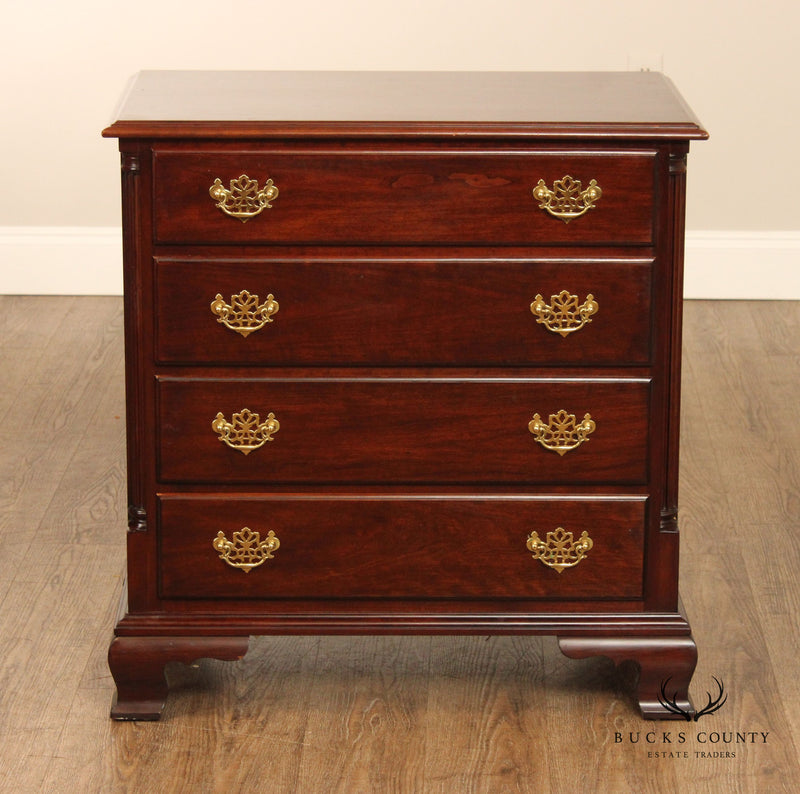 Statton Chippendale Style Cherry Bachelors Chest Nightstand