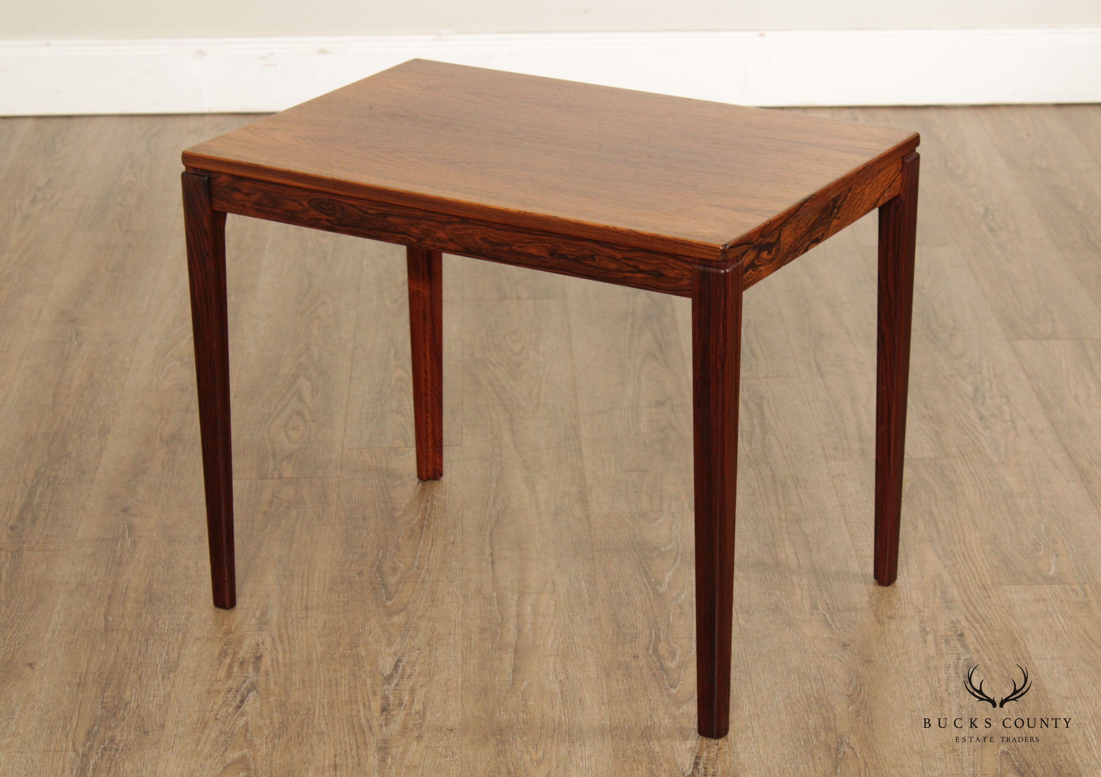 Ulferts Møbler Mid Century Modern Swedish Rosewood Accent Table