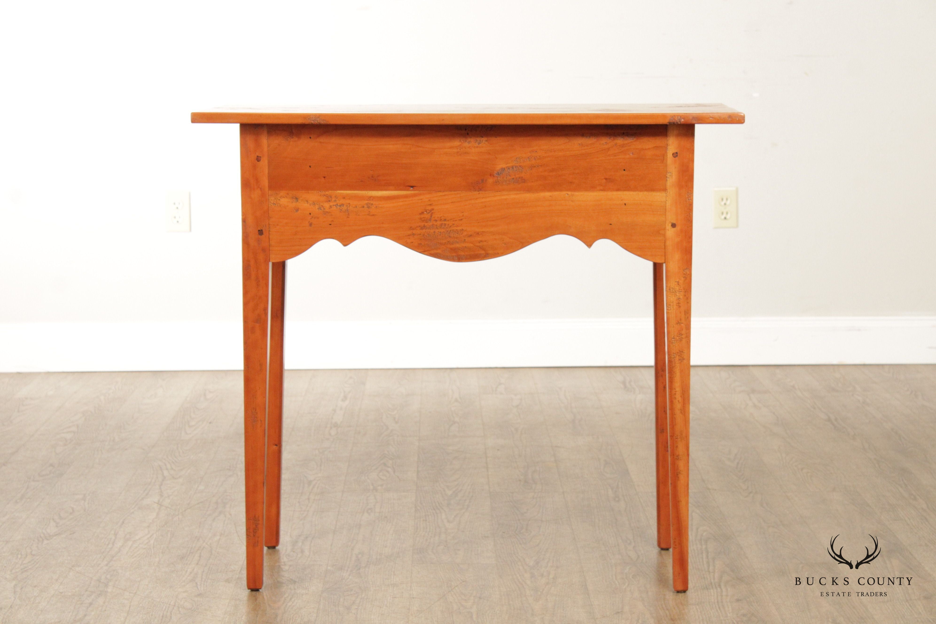 Stephen Von Hohen Bucks County Collection One Drawer Cherry Console Table