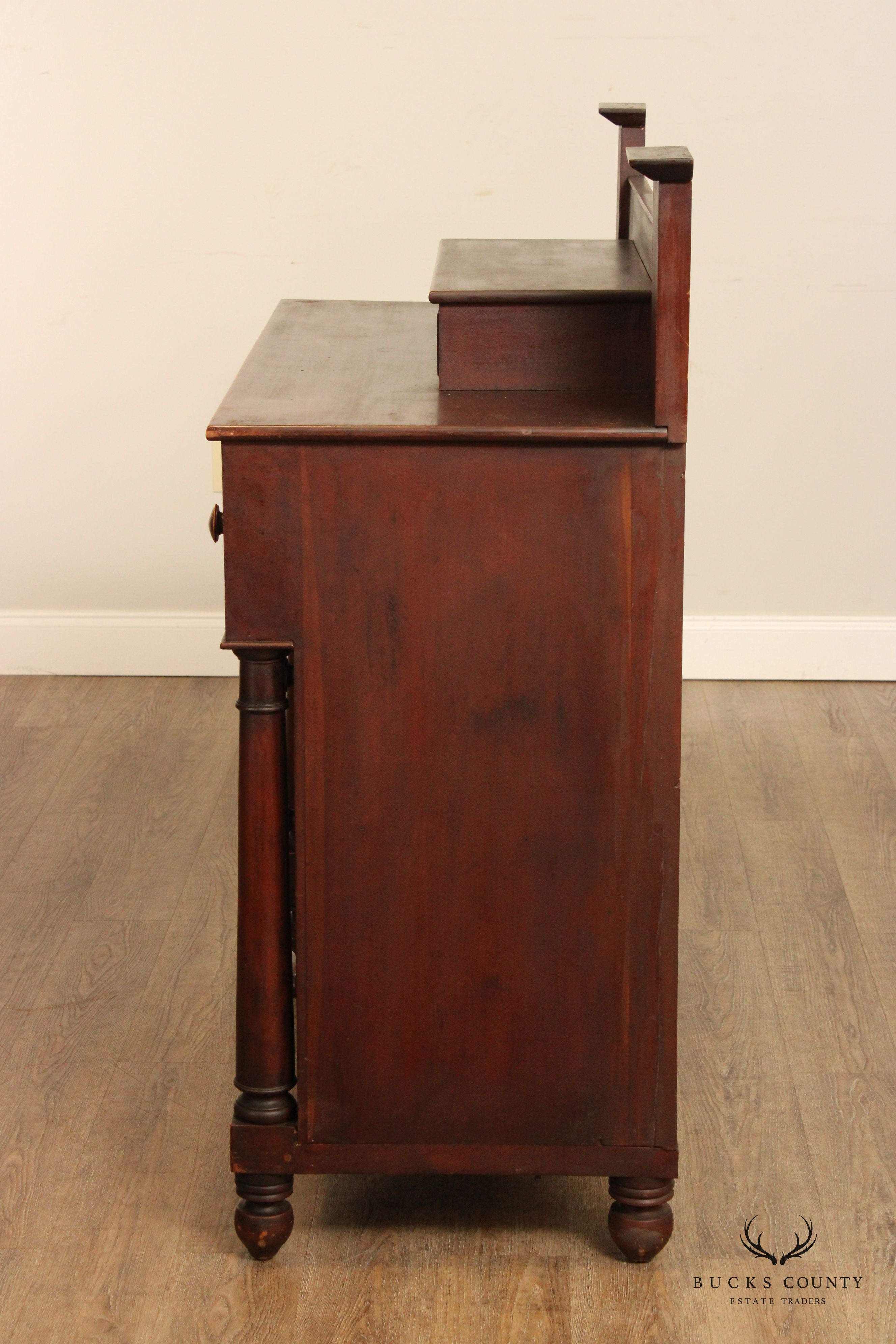 Antique Early 19th C. American Empire Tiger Maple Chest of Drawers