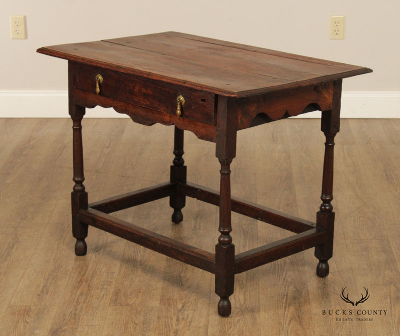 18th Century Antique William and Mary Style Continental Tavern Table