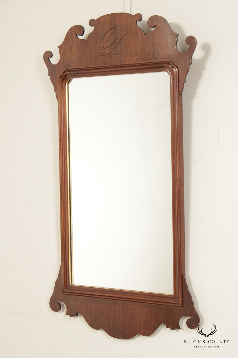 Chippendale Style Custom Made Mahogany Wall Mirror