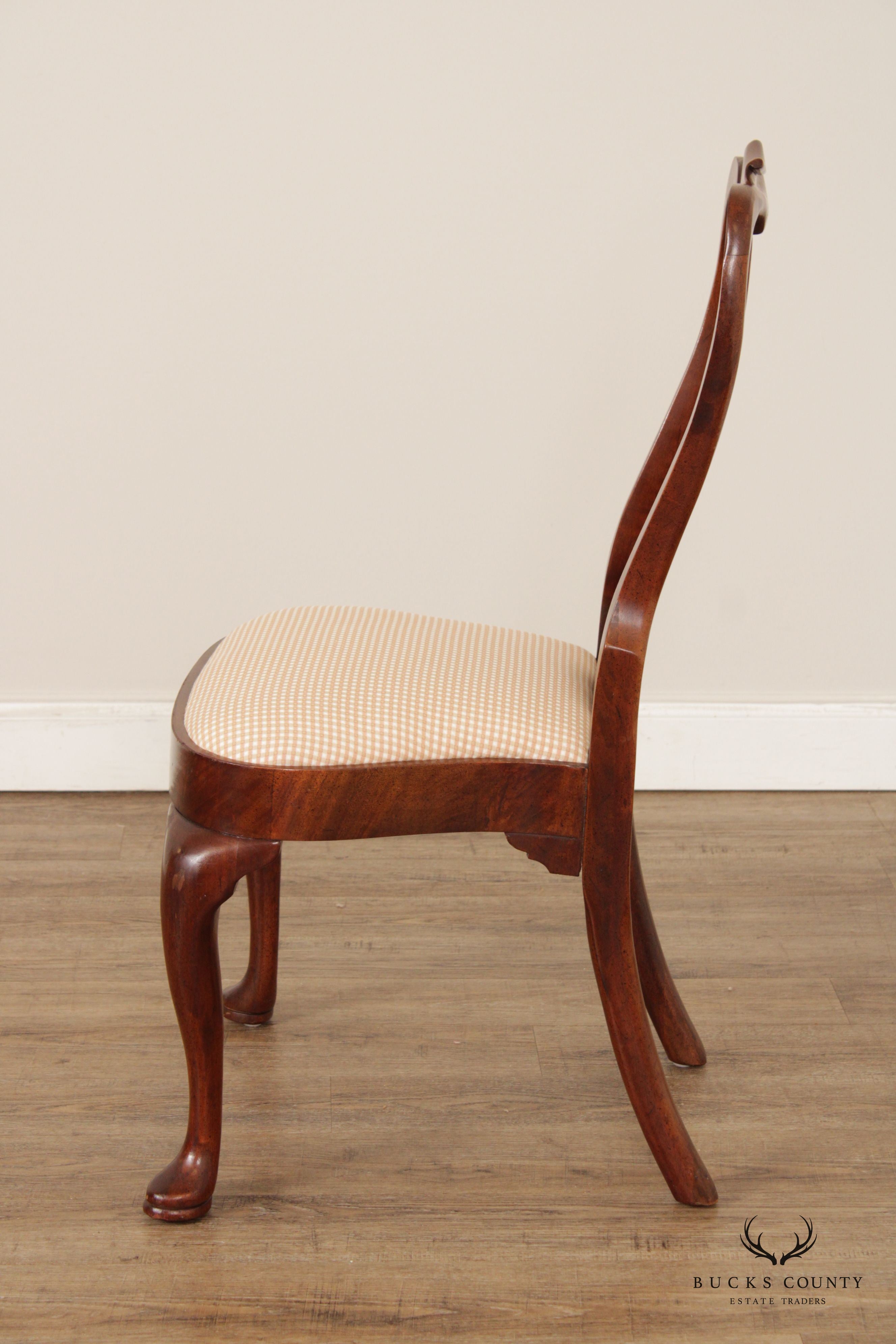 Hickory Chair Queen Anne Style Mahogany Side Chair