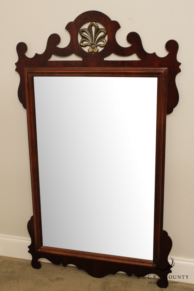 American Drew Mahogany Chippendale Style Wall Mirror