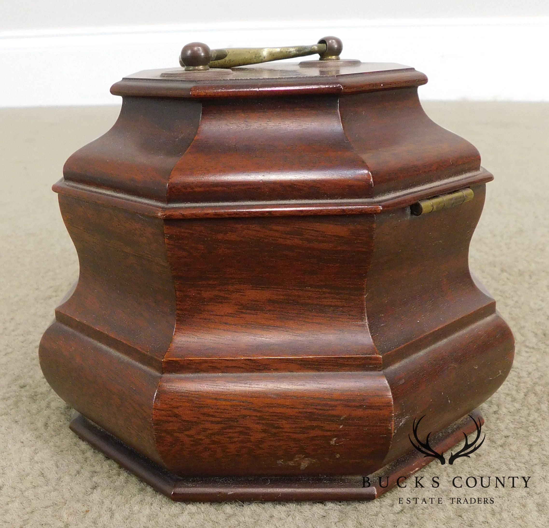 Set of 2 Colonial Williamsburg Octagonal Tea Caddies