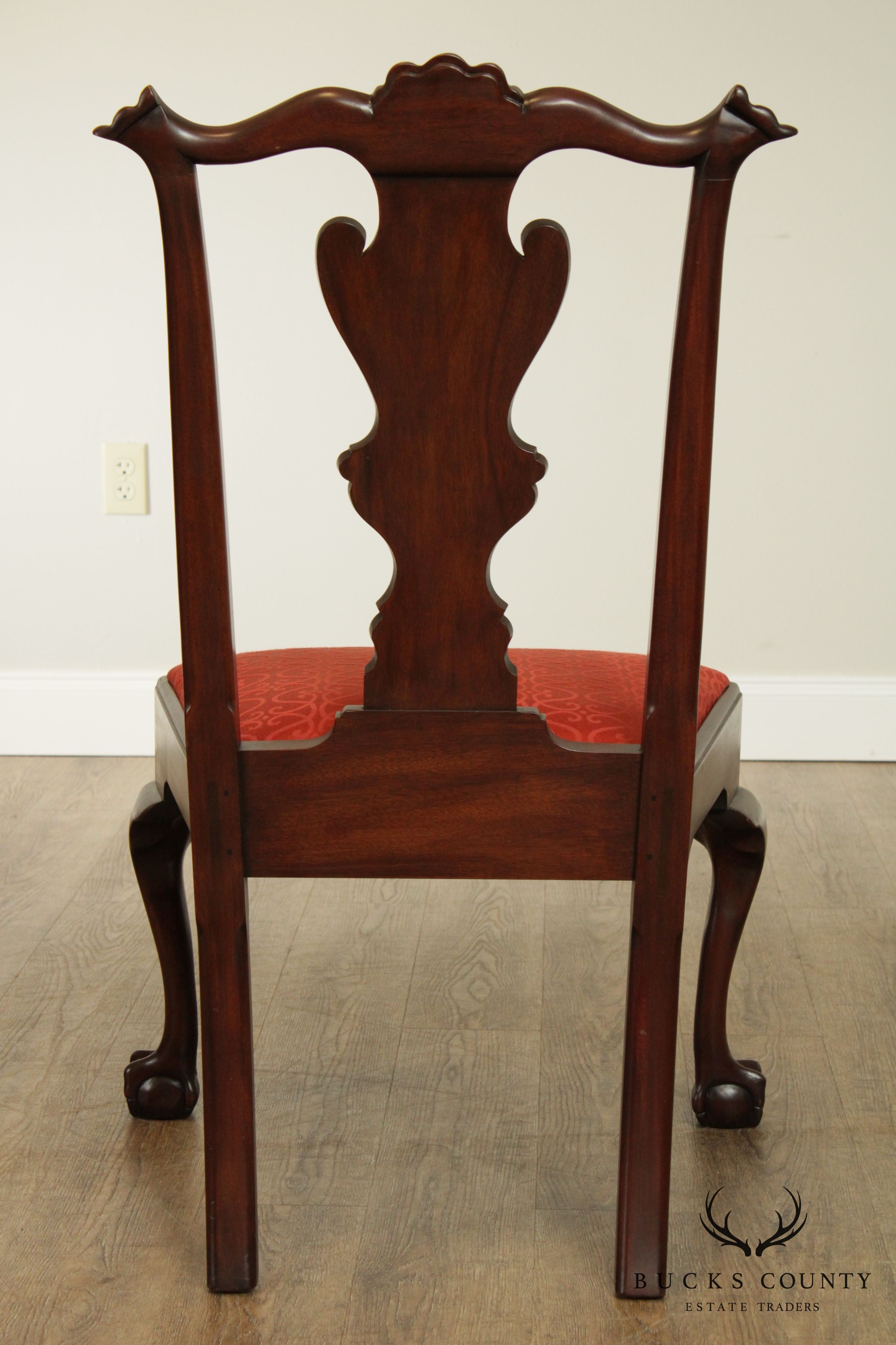 Henkel Harris Chippendale Style Mahogany Ball and Claw Side Dining Chair