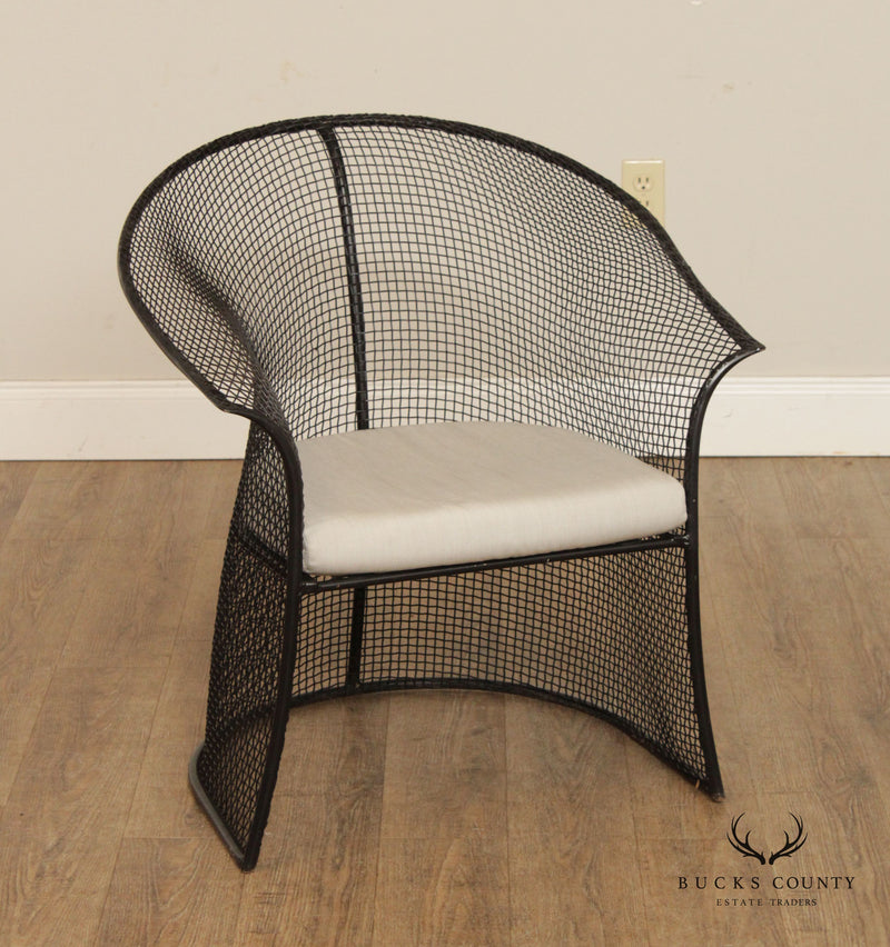 Woodard Modern Sculptural Iron Patio Dining Set