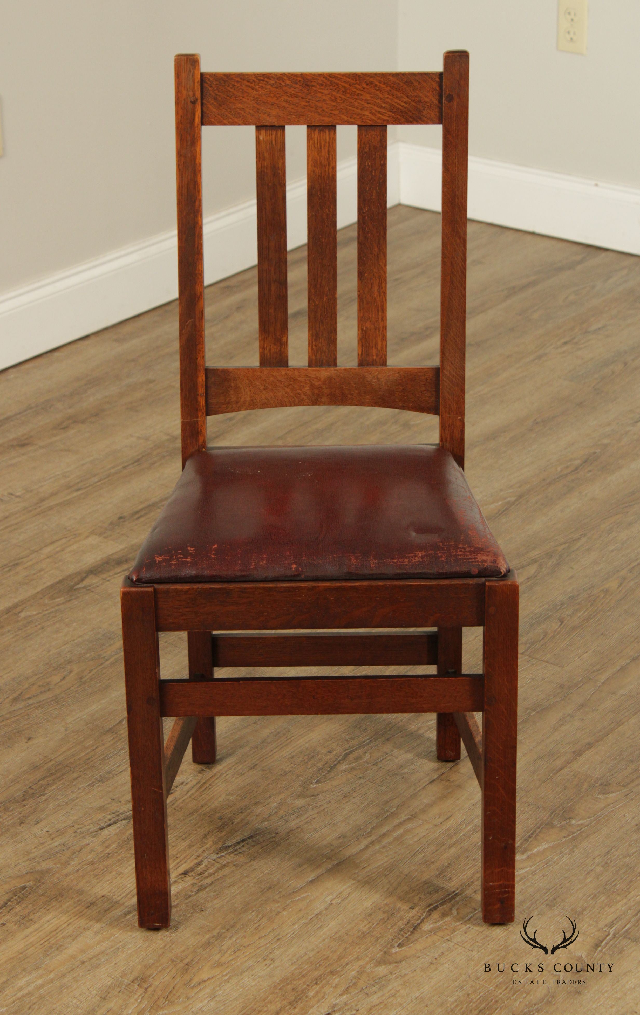 Limbert Antique Mission Oak Side Chair