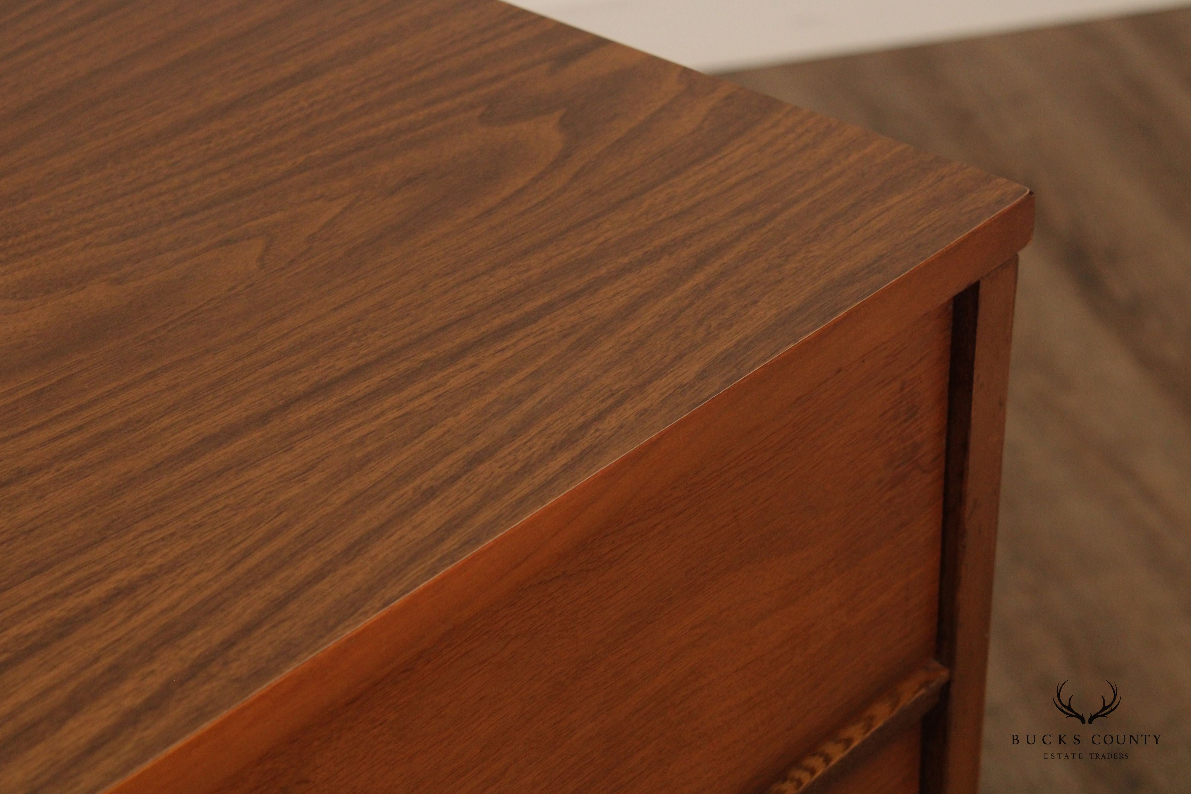 Mid Century Modern Walnut High Chest of Drawers