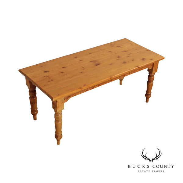 Farmhouse Rustic Style Pine Dining Table