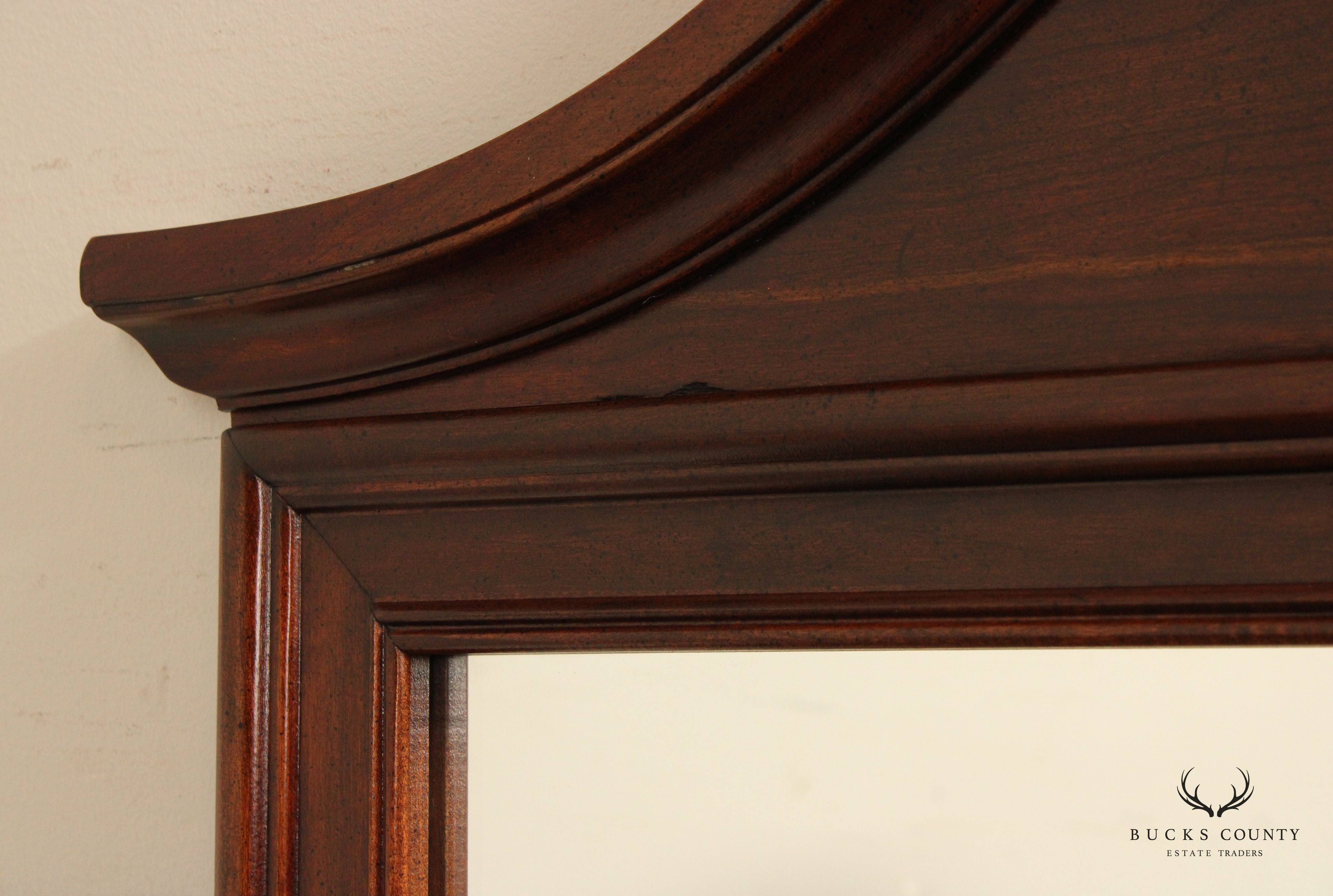 Crescent Chippendale Style Cherry Dresser Mirror