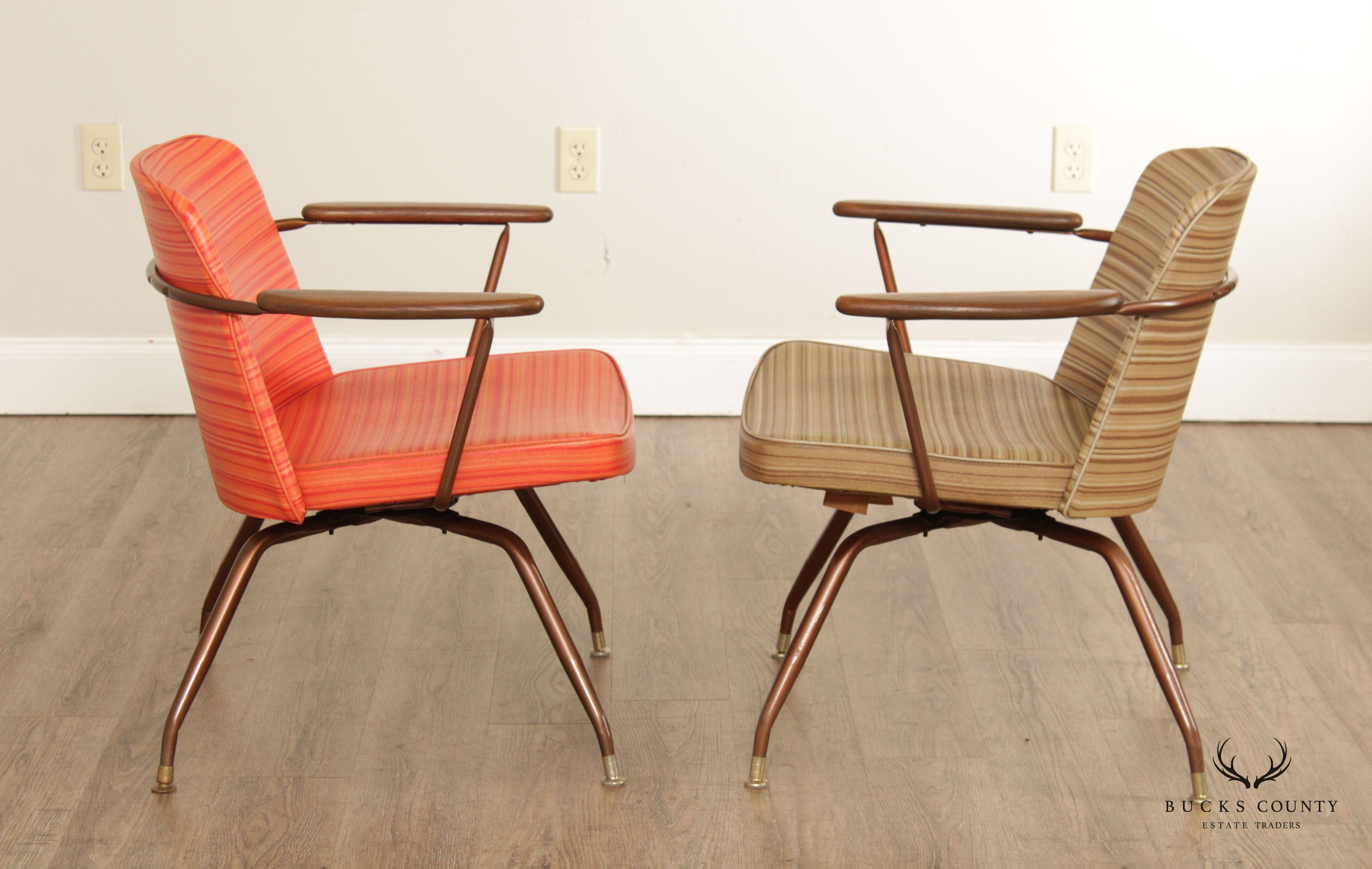 Mid Century Modern Pair of Baumritter Armchairs