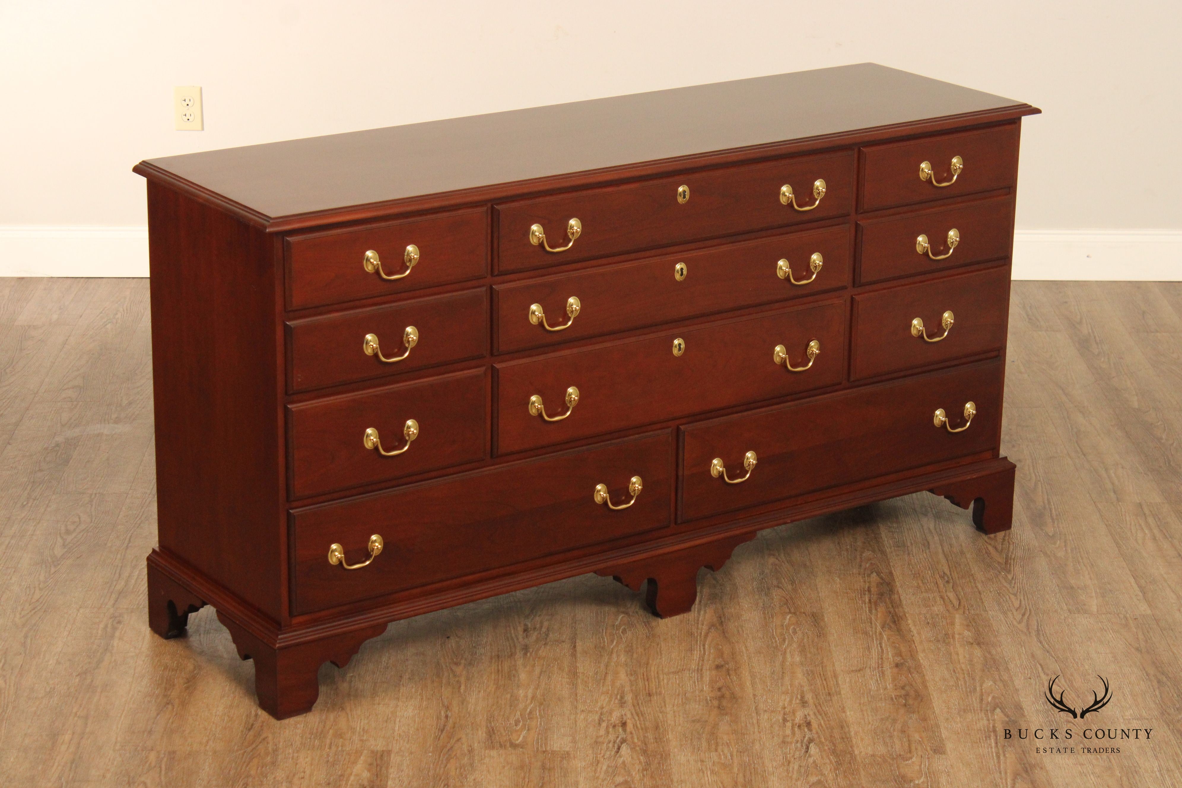 Harden Chippendale Style Cherry Long Dresser