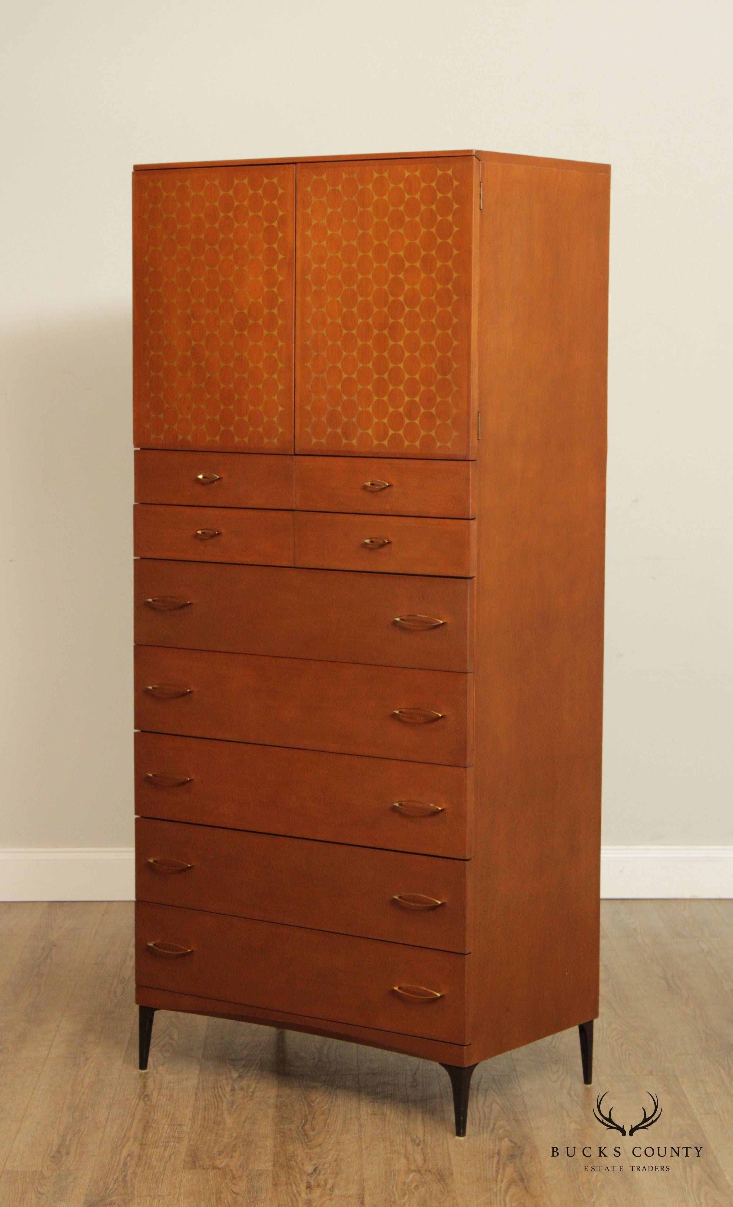 Carl Otto For Heywood Wakefield 'Contessa' Armoire Chest of Drawers