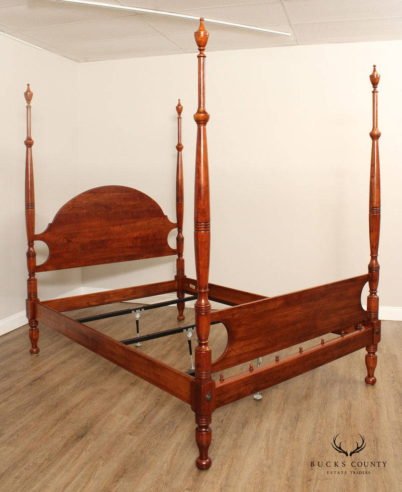 FEDERAL STYLE SOLID CHERRY QUEEN SIZE POSTER BED