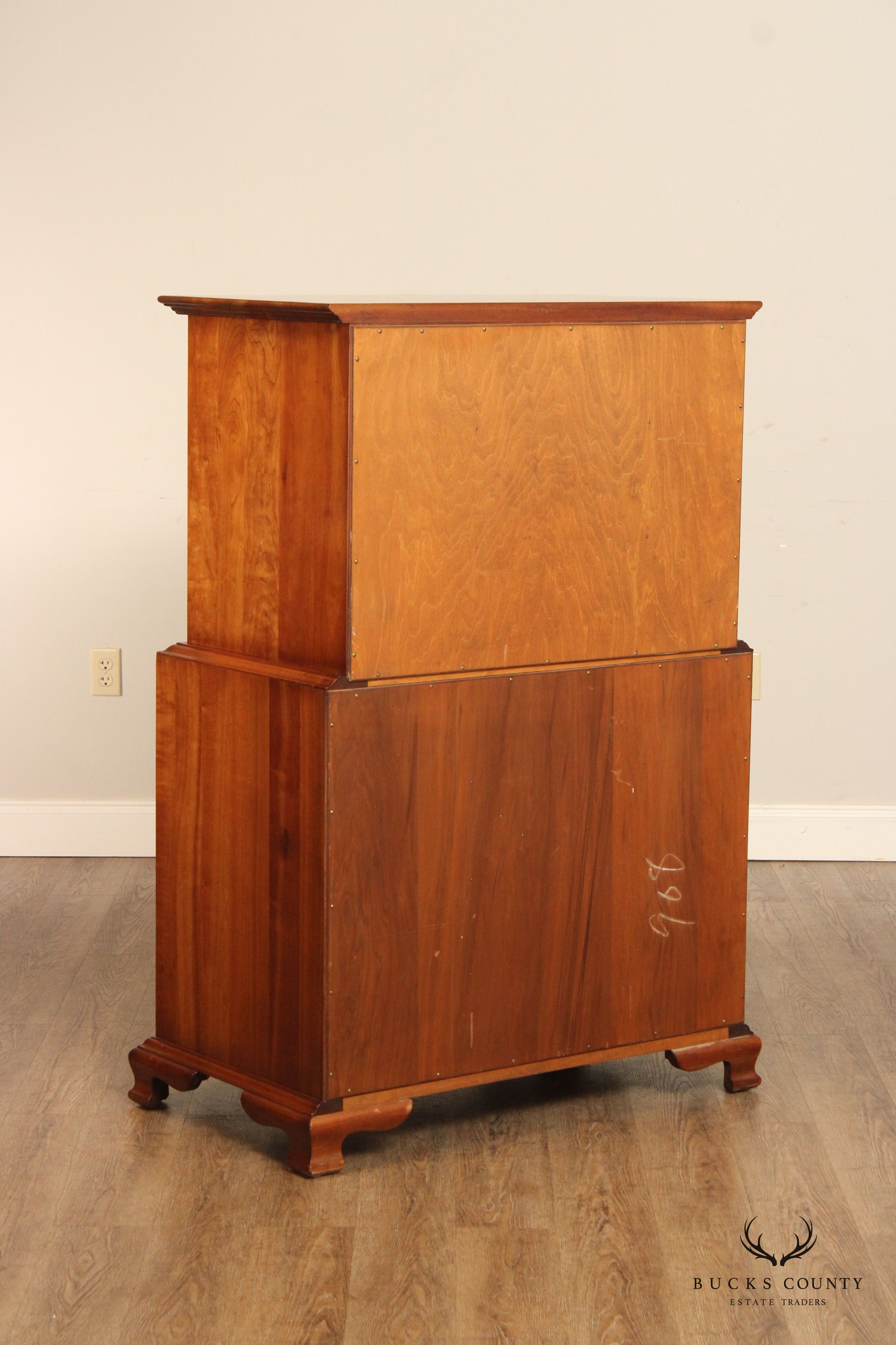 Stickley Chippendale Style Cherry Highboy Dresser