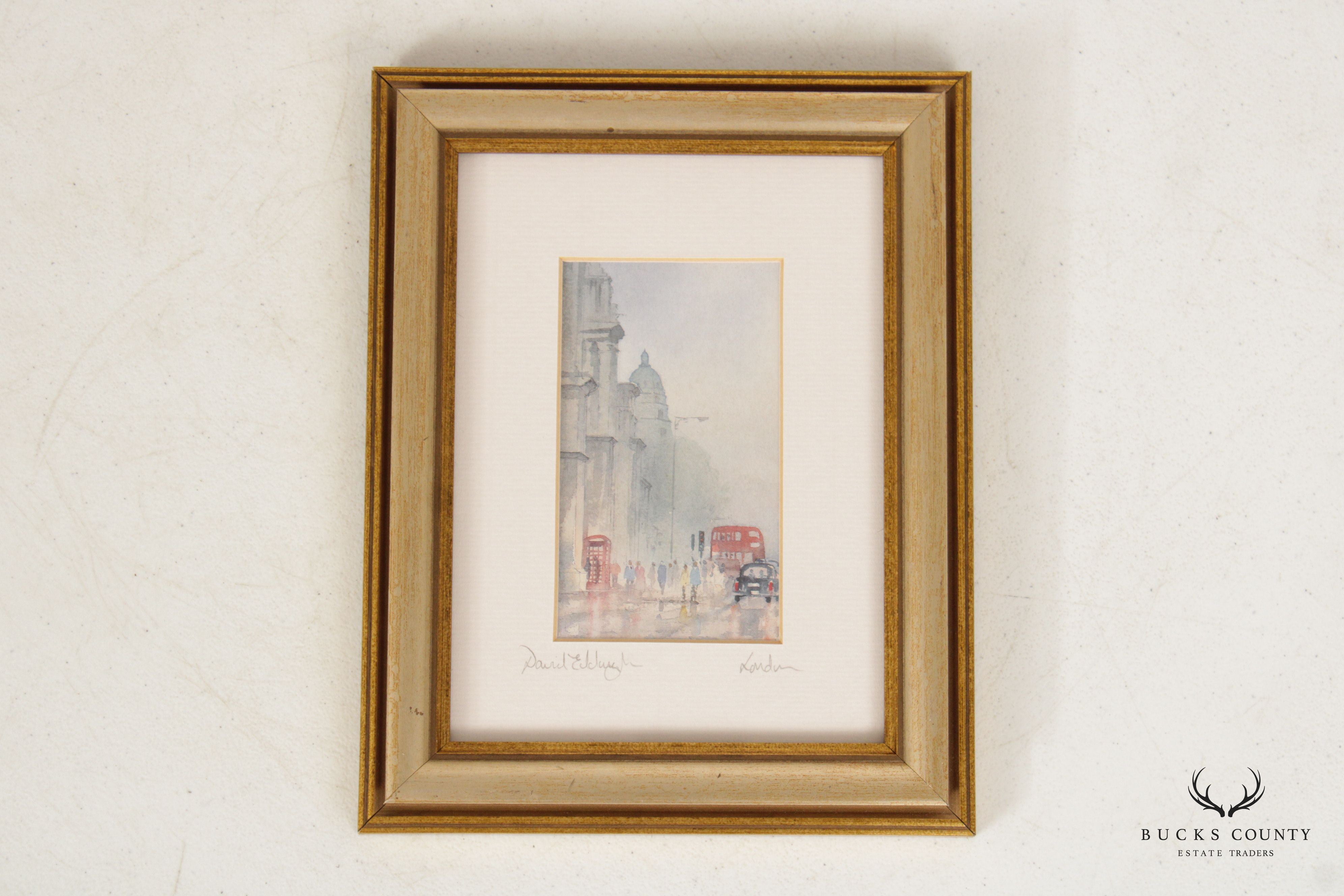 David Eddington London Street Scene Framed Print