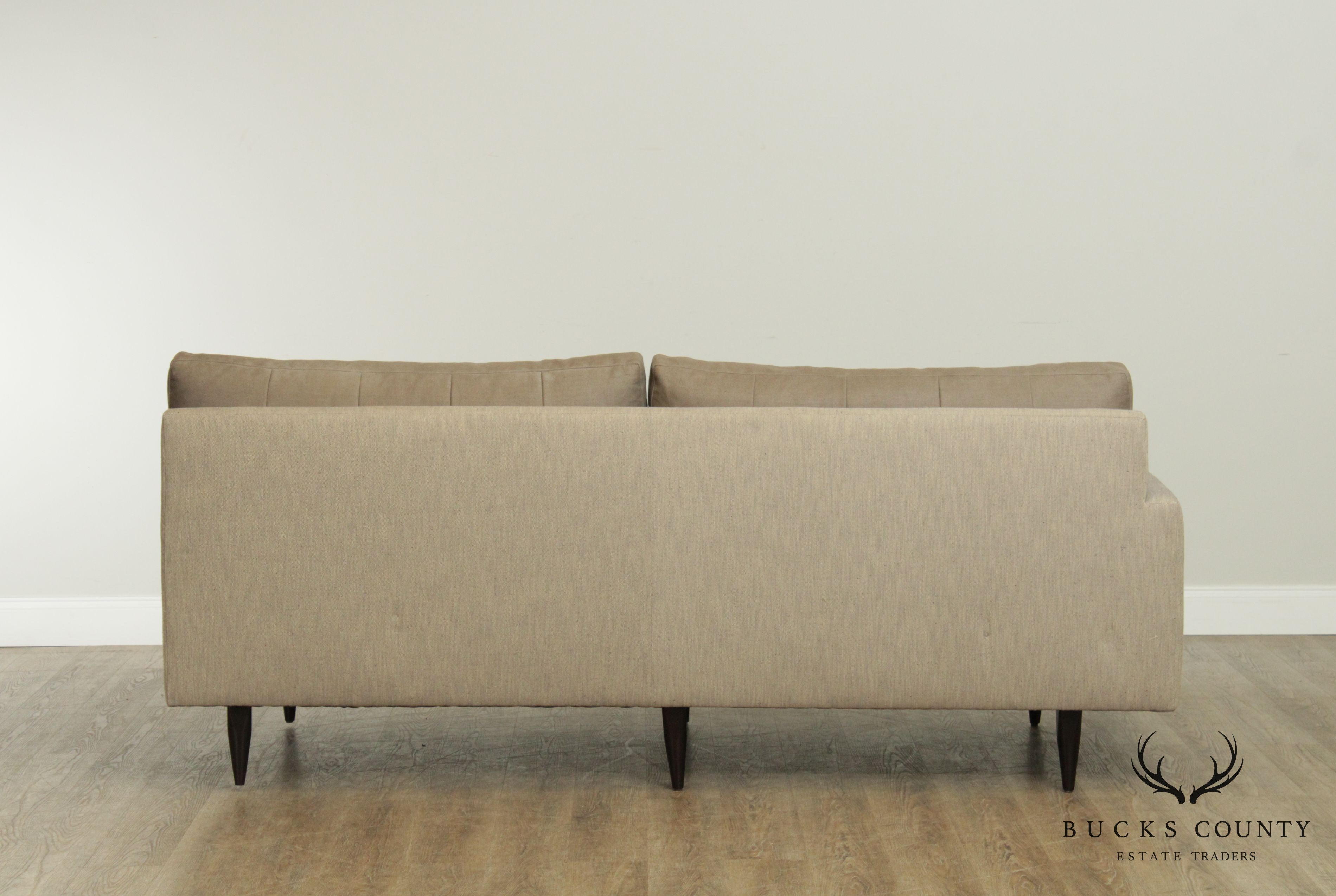 Crate & Barrel Mid Century Sofa, Chaise